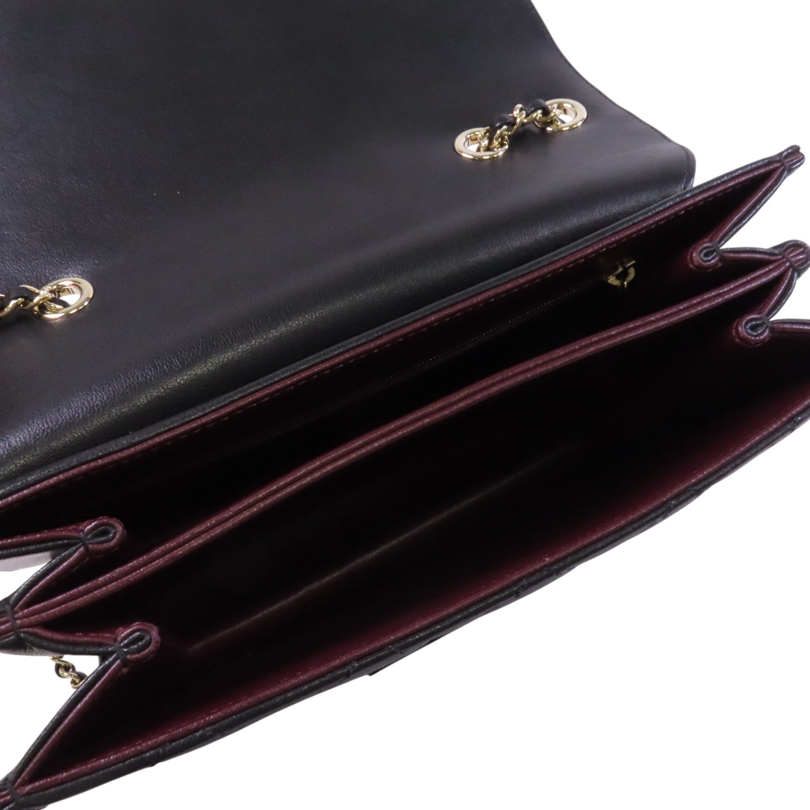 CHANEL 羊皮皮革Chain Shoulder Bag金扣鏈帶肩背袋