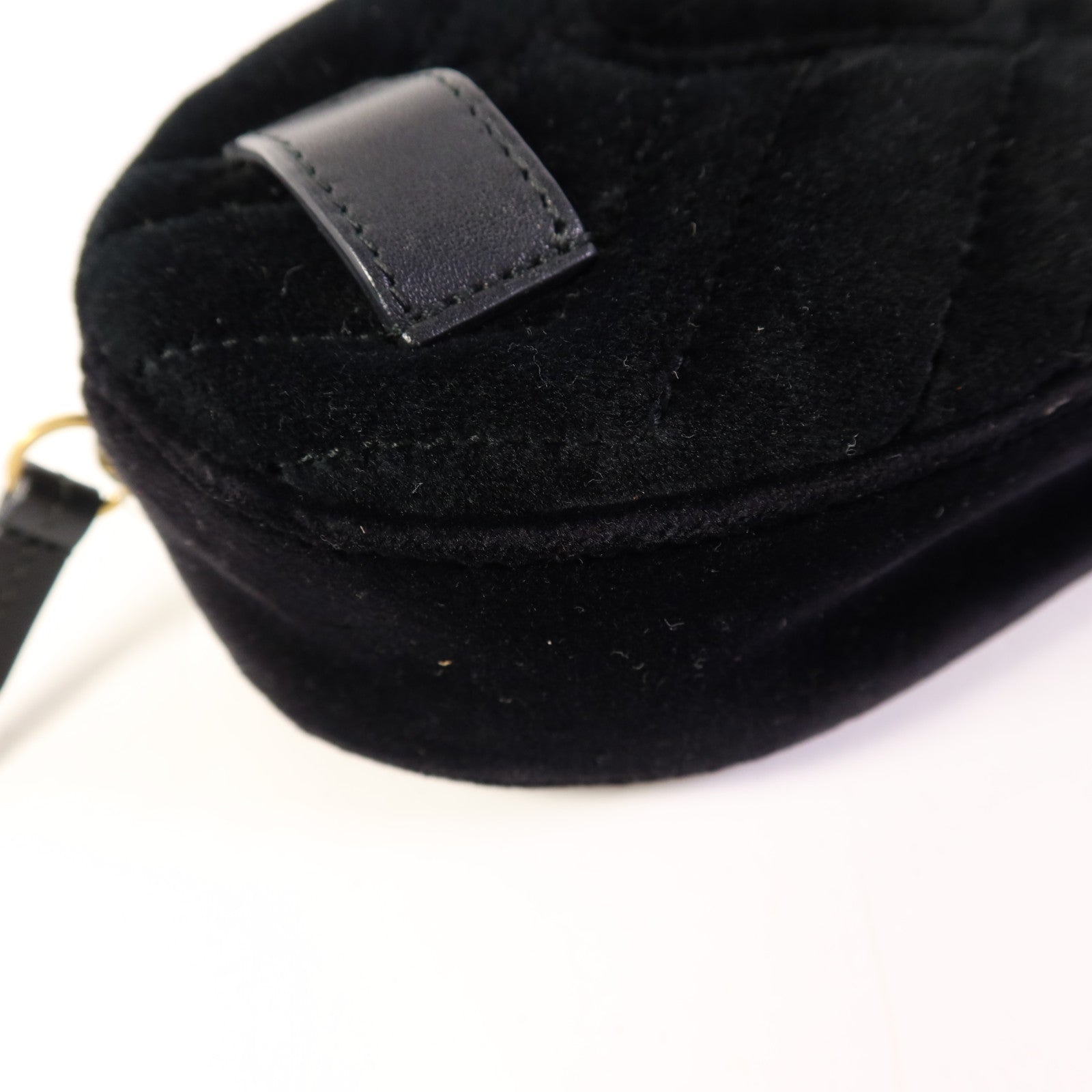 GUCCI 天鵝絨Waist Bag金扣腰包