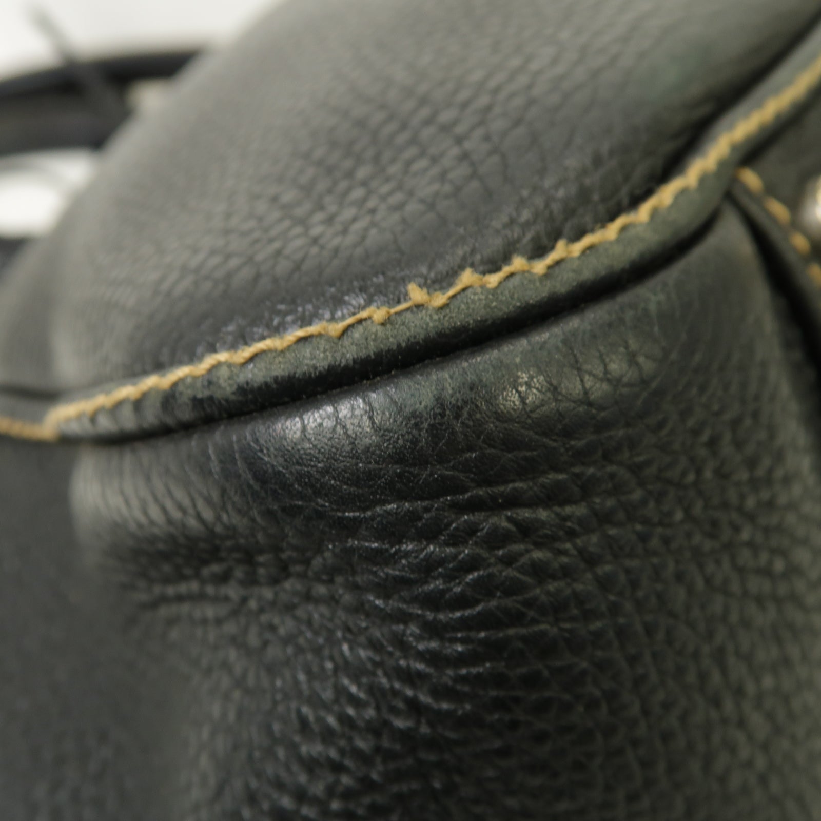 CHANEL 【激減優惠】牛皮皮革Boston Bag銀扣波士顿包黒色