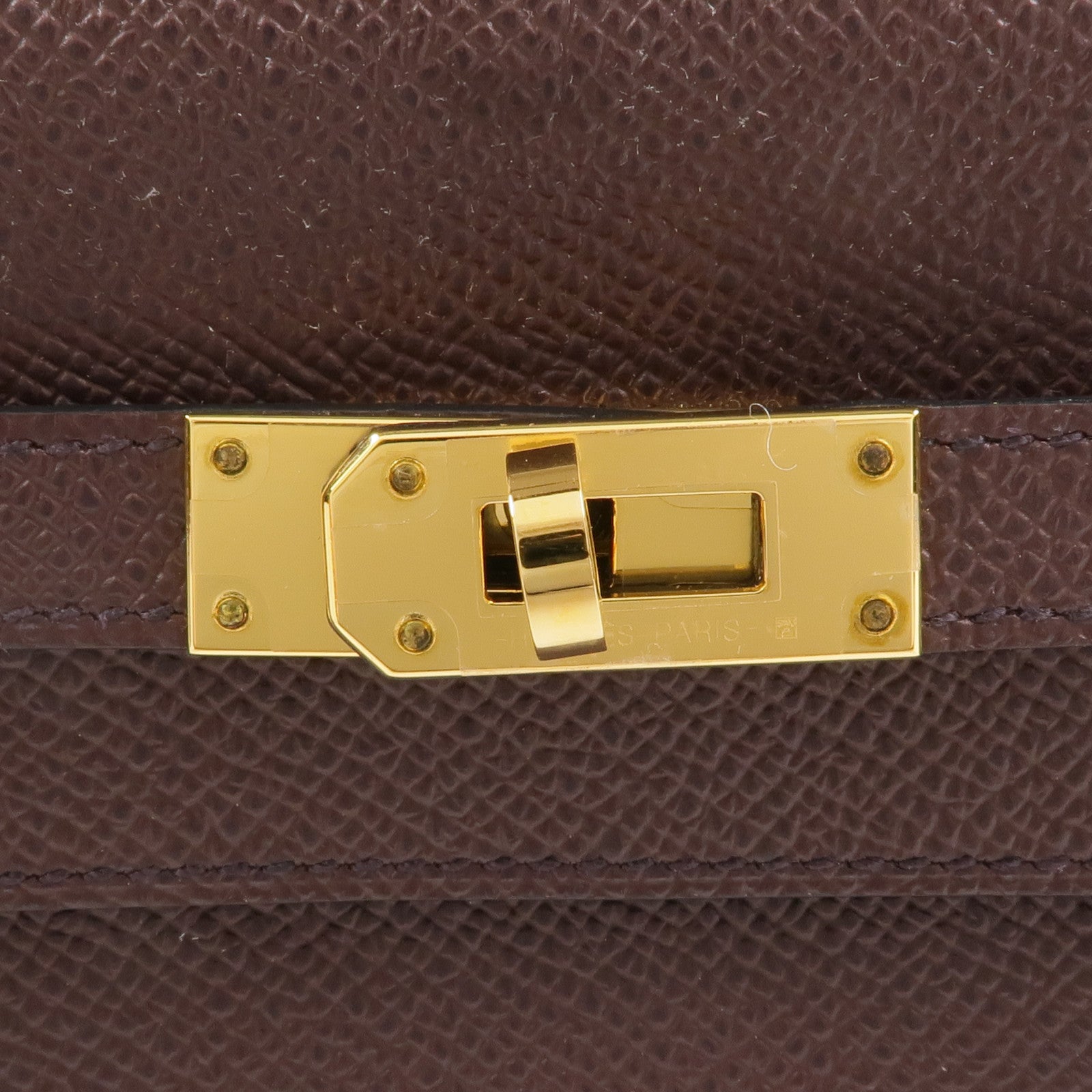 HERMES Epsom皮革Kelly To Go金扣肩背袋Rouge Sellier