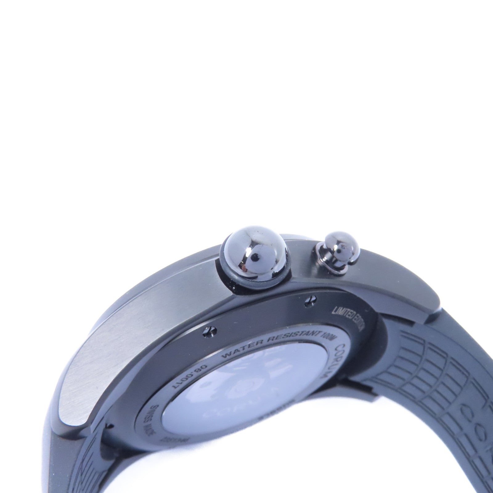 CORUM Big Bubble 52 Centro Limited鈦/橡膠手錶自動機芯黑色