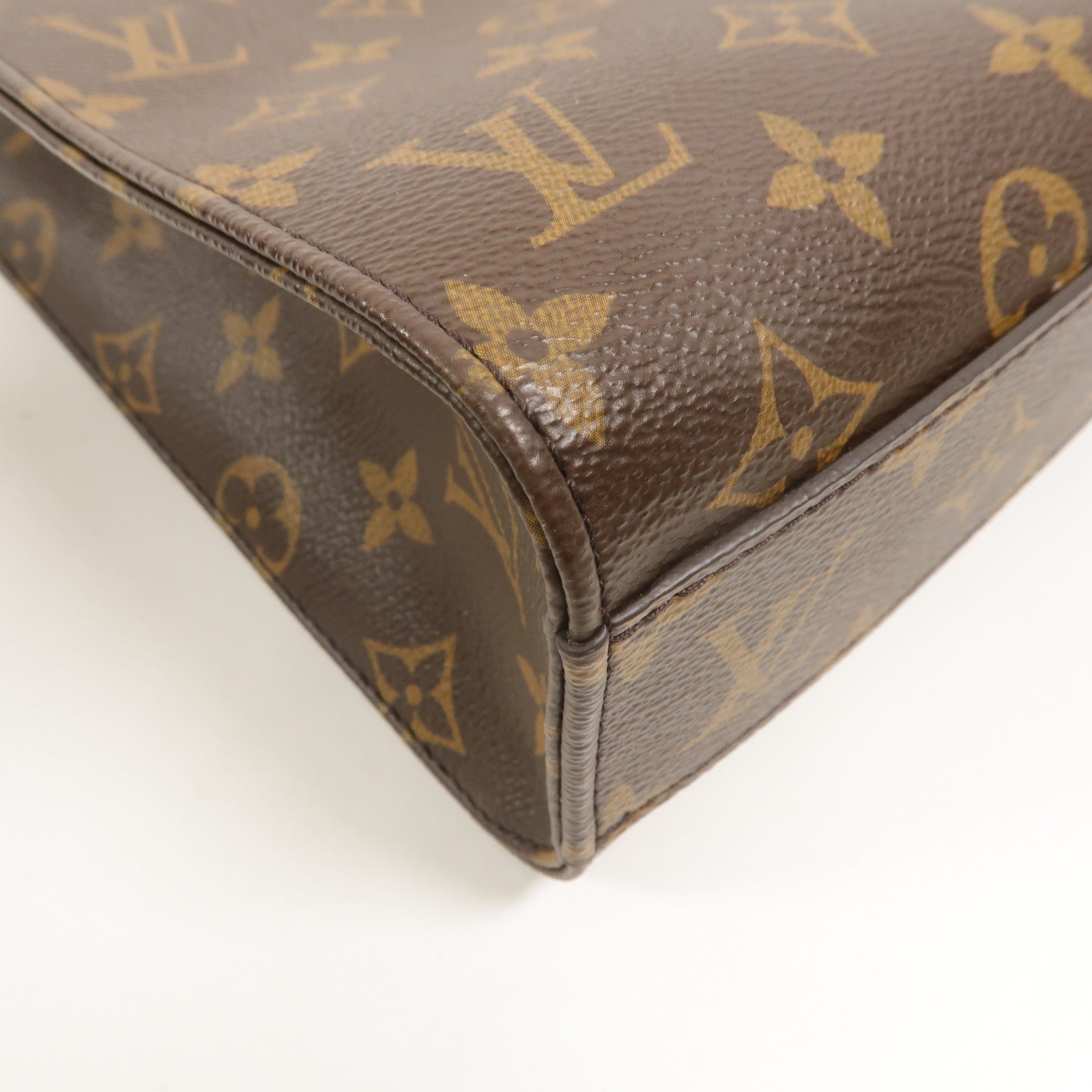 LOUIS VUITTON Monogram Sac Plat BB金扣手挽肩背兩用袋