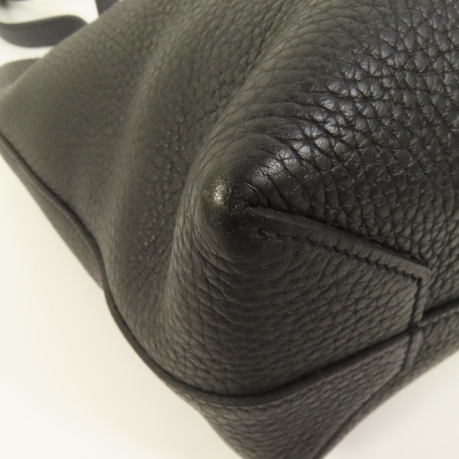 HERMES Clemence皮革Cabasellier 31肩背袋Noir Navy