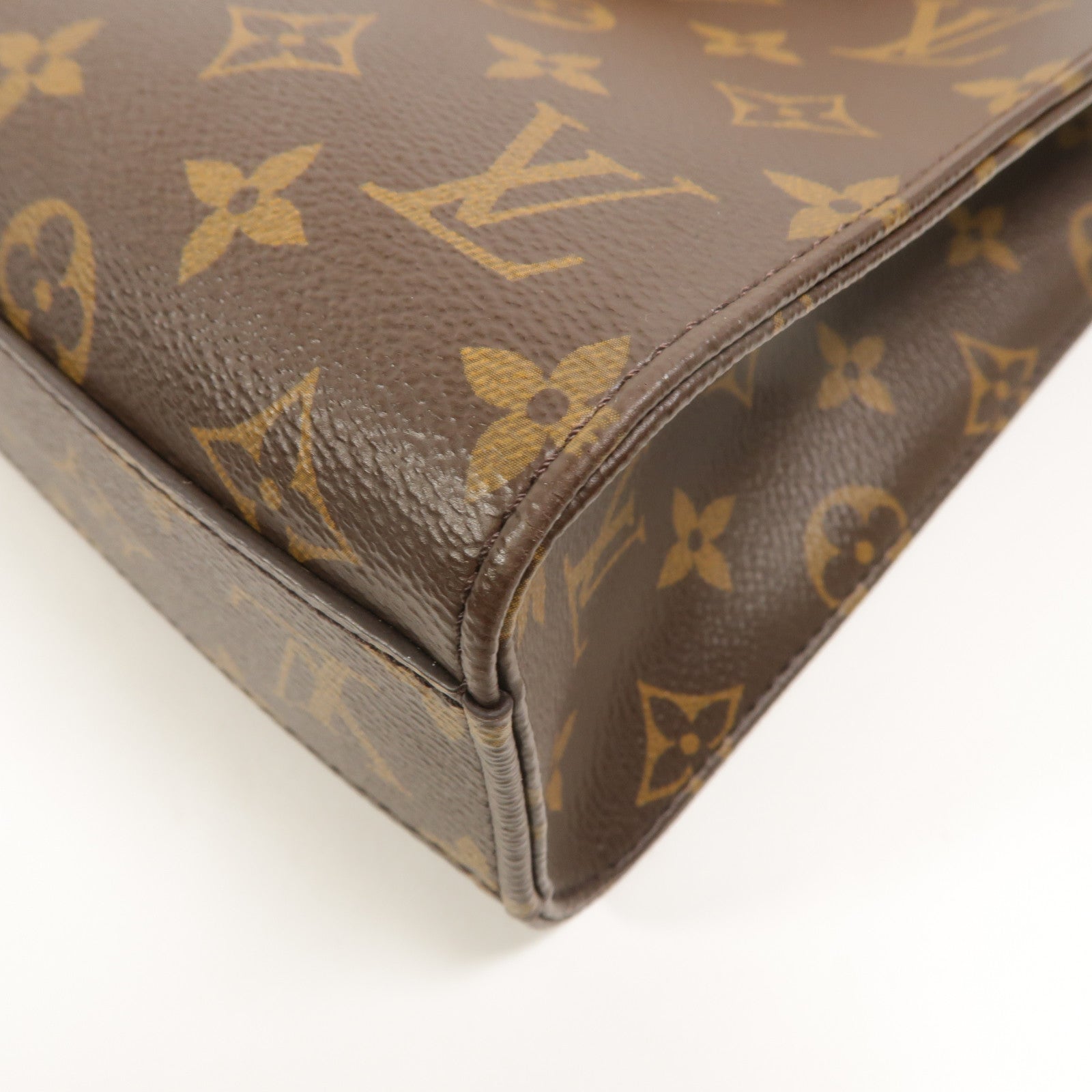 LOUIS VUITTON Monogram Sac Plat BB金扣手挽肩背兩用袋