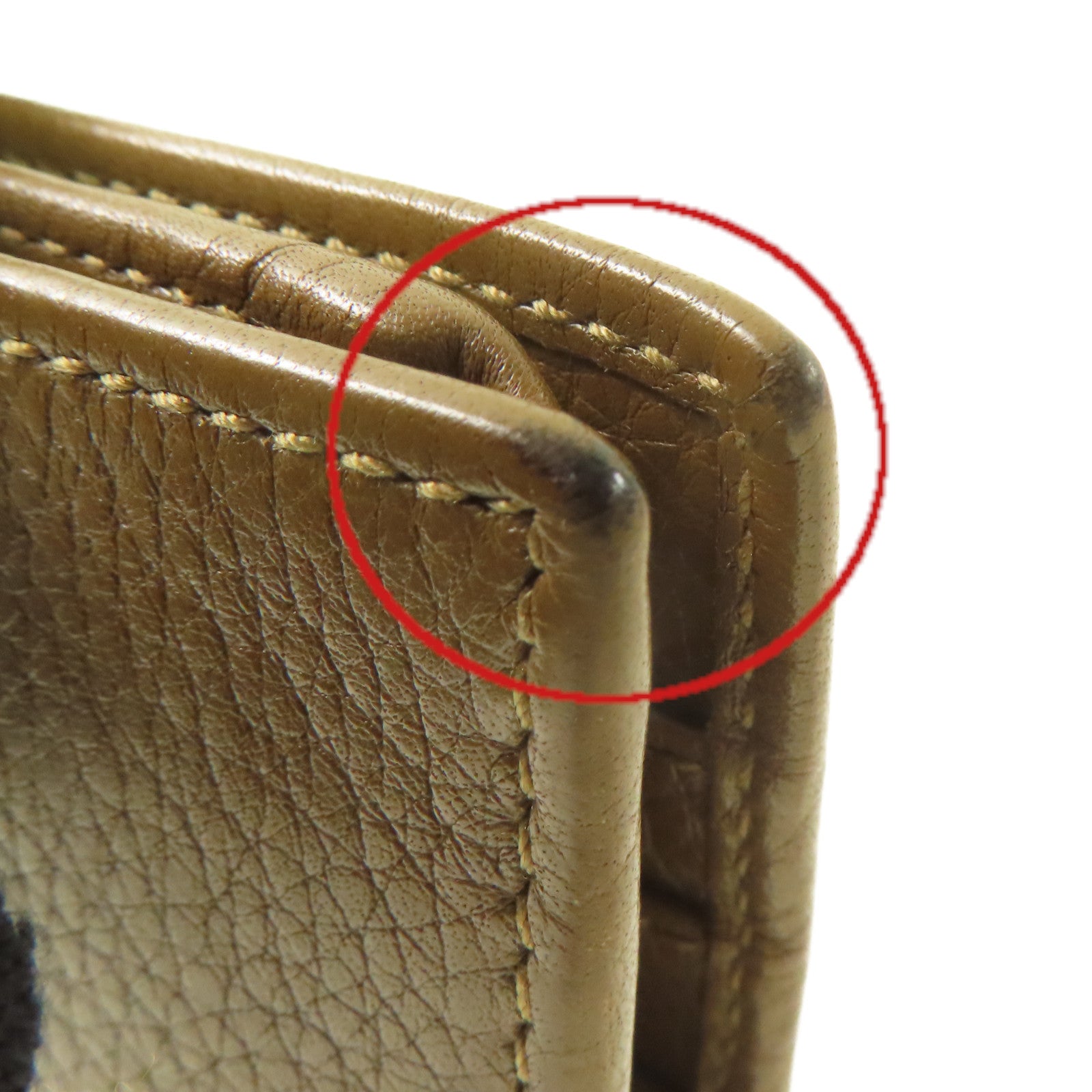 GUCCI 【激減優惠】牛皮皮革Long Wallet長錢包啡色
