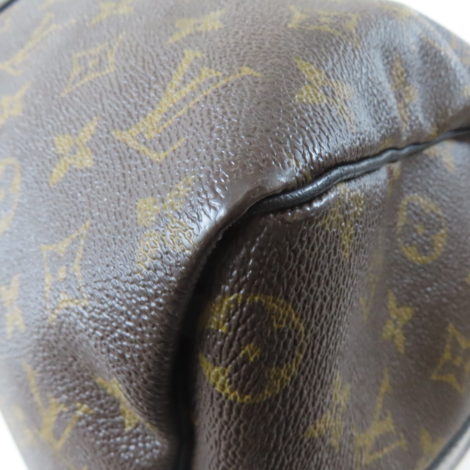 LOUIS VUITTON Monogram Macassar Keepall Bandoulière 45銀扣手挽肩背兩用袋啡色