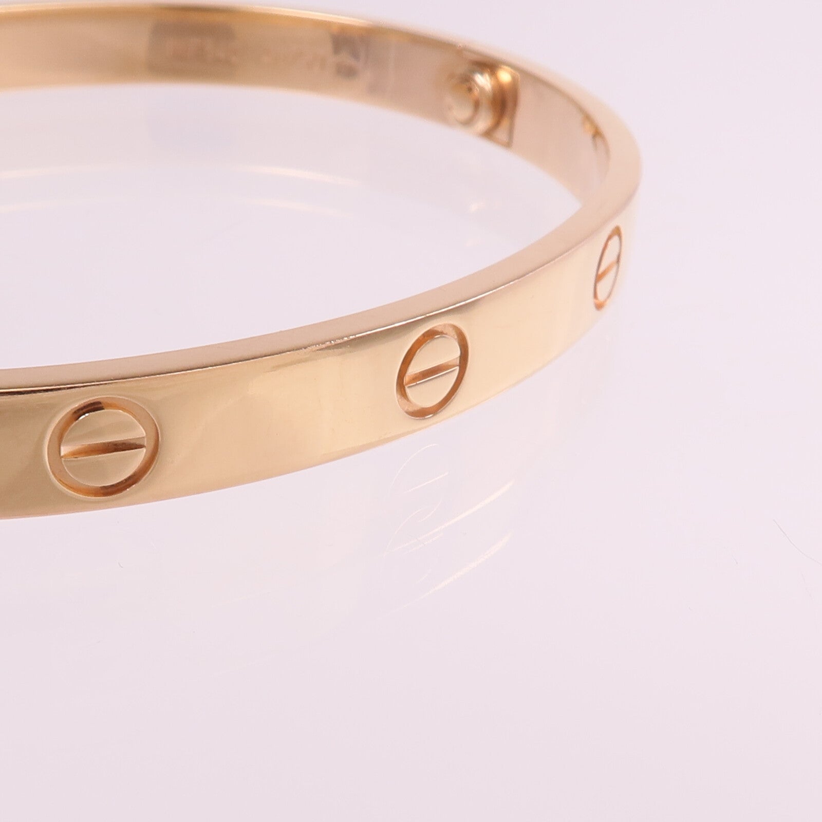CARTIER 18K玫瑰金Love Bracelet手鐲Cartier#18