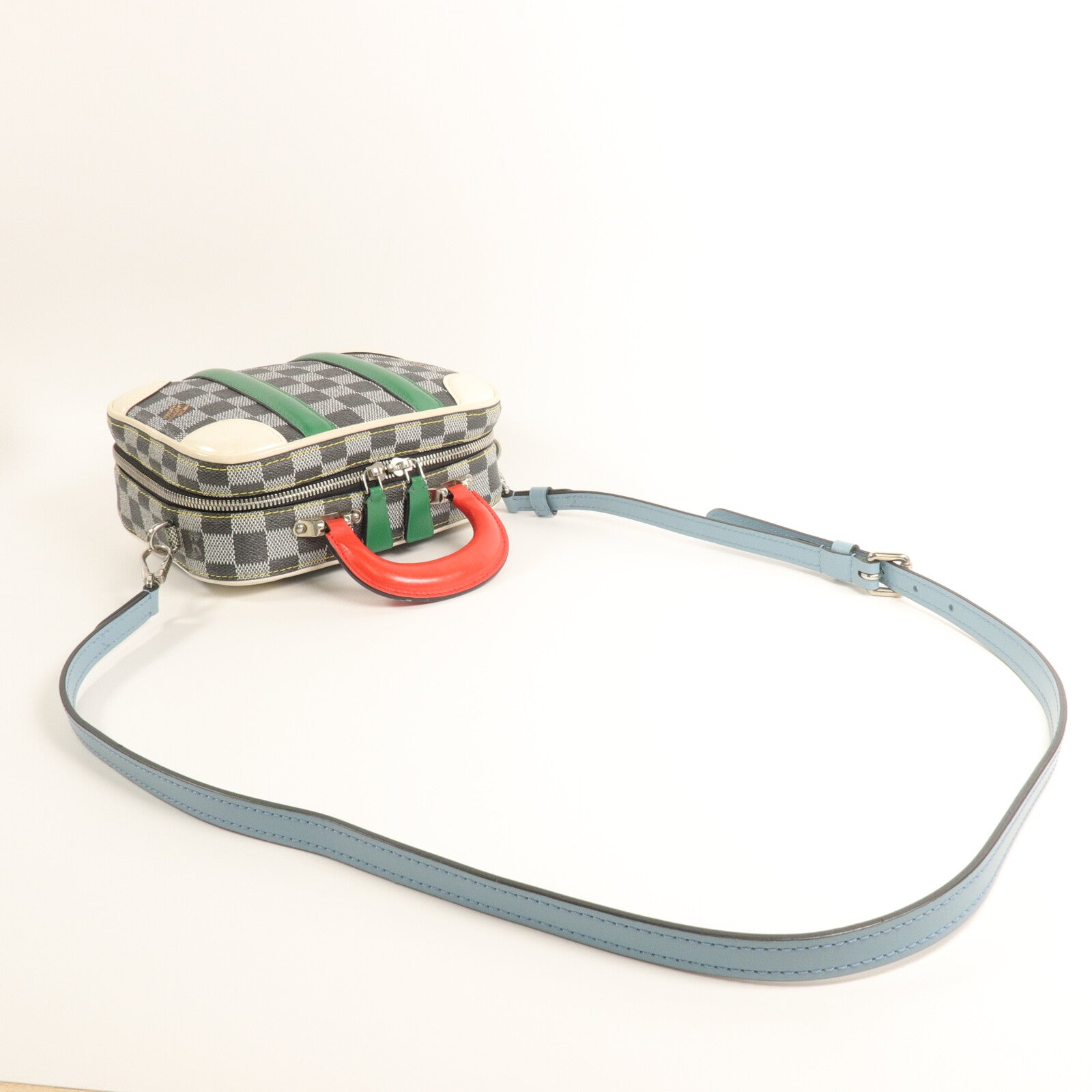 LOUIS VUITTON Damier Valisette BB手挽肩背兩用袋