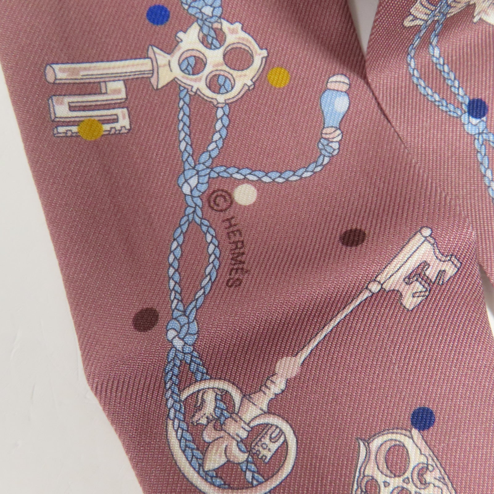 HERMES 絲質Twilly絲巾