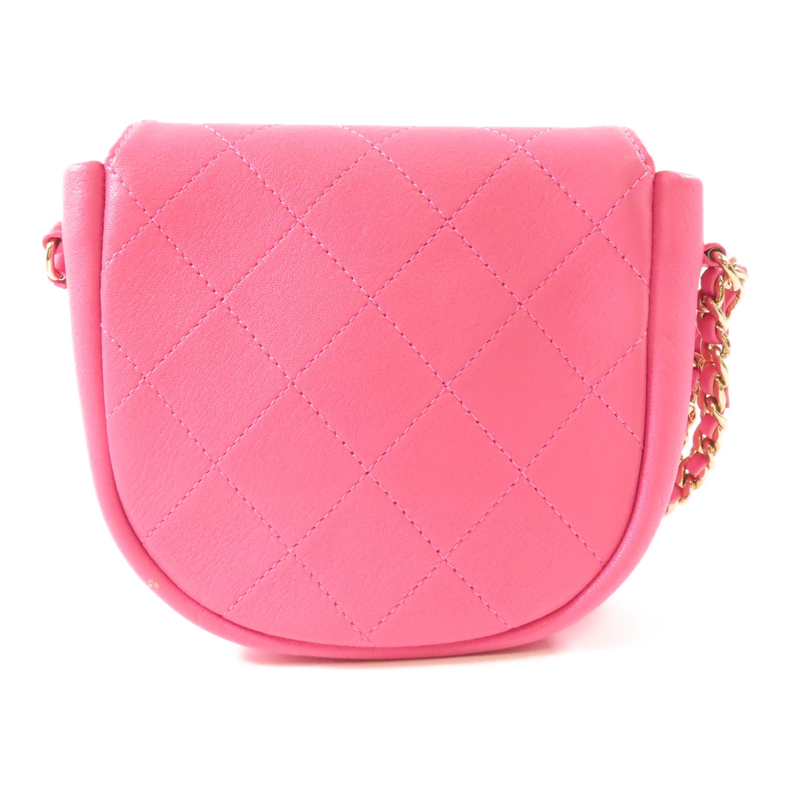CHANEL 牛皮皮革Shoulder Bag金扣肩背袋