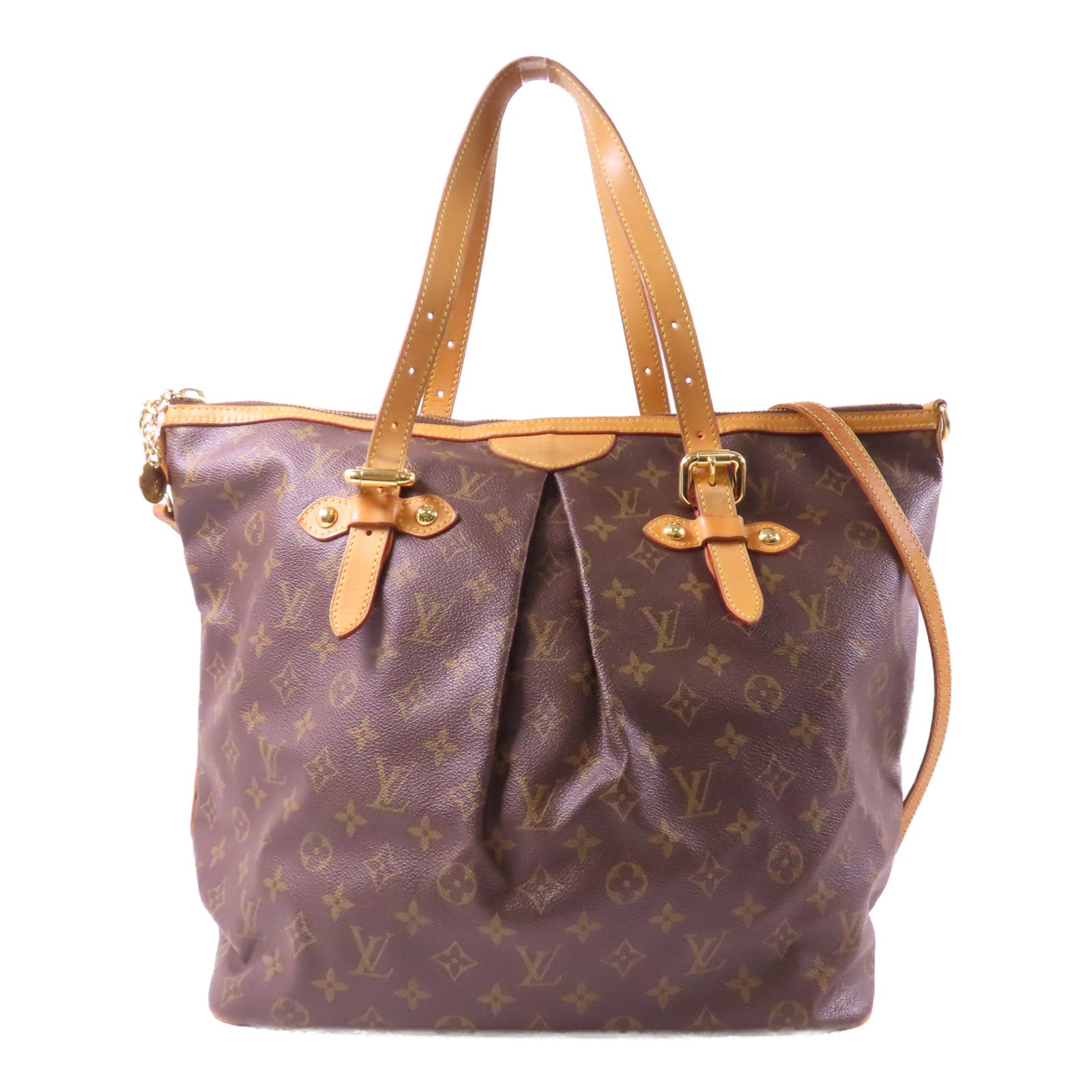 LOUIS VUITTON 【激減優惠】Monogram Palermo GM金扣手挽肩背兩用袋啡色