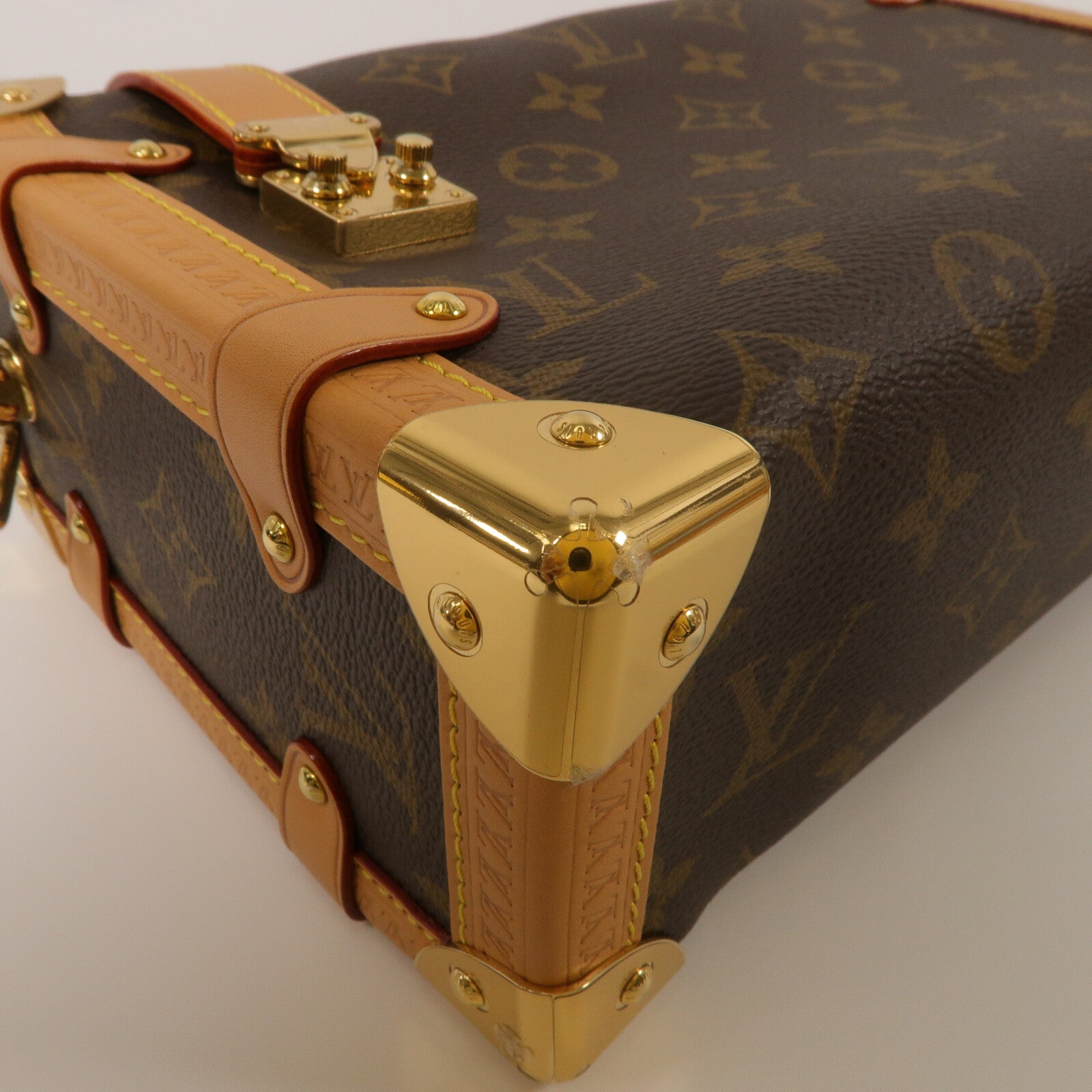 LOUIS VUITTON Monogram Side Trunk手挽肩背兩用袋