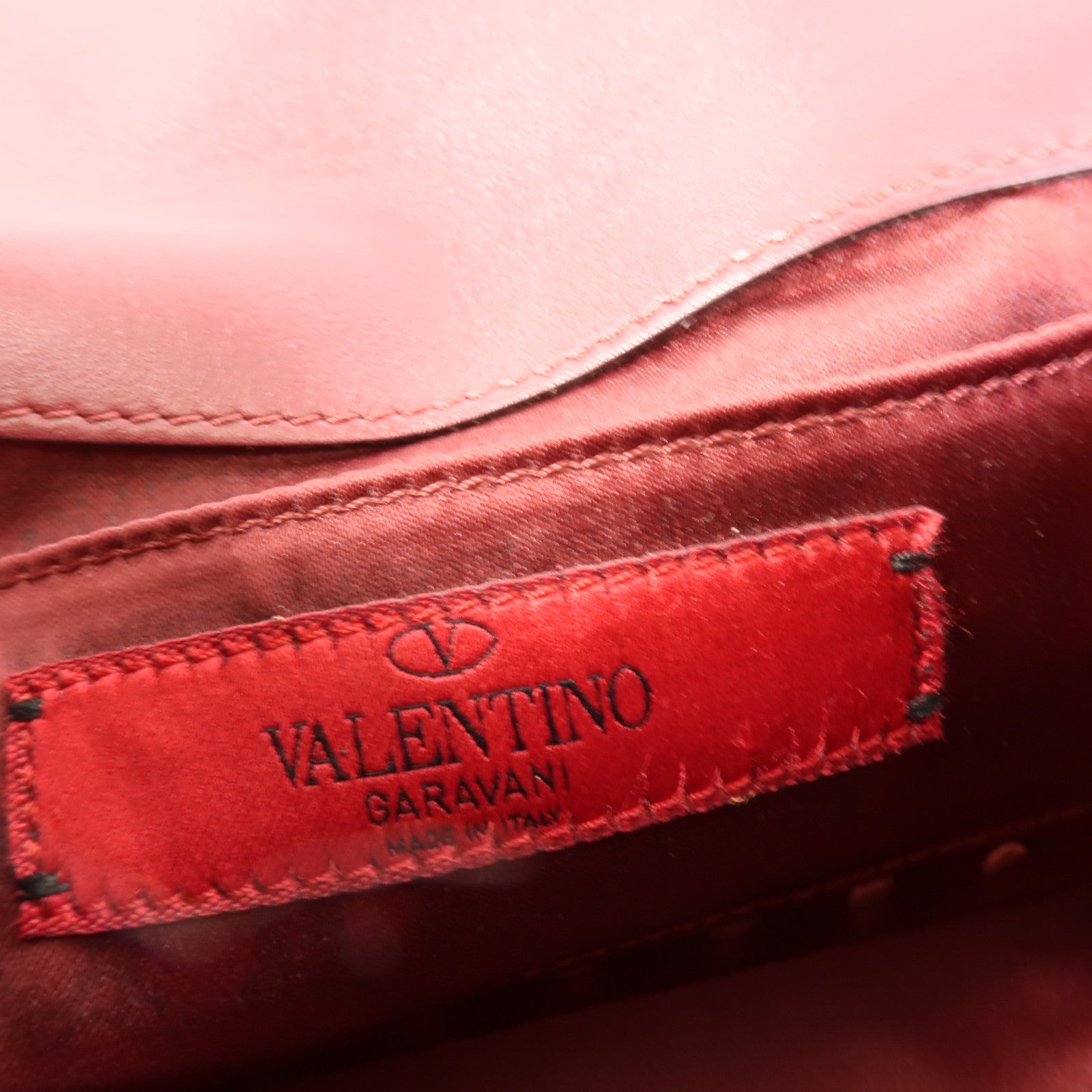 Valentino 牛皮皮革Chain Shoulder肩背袋