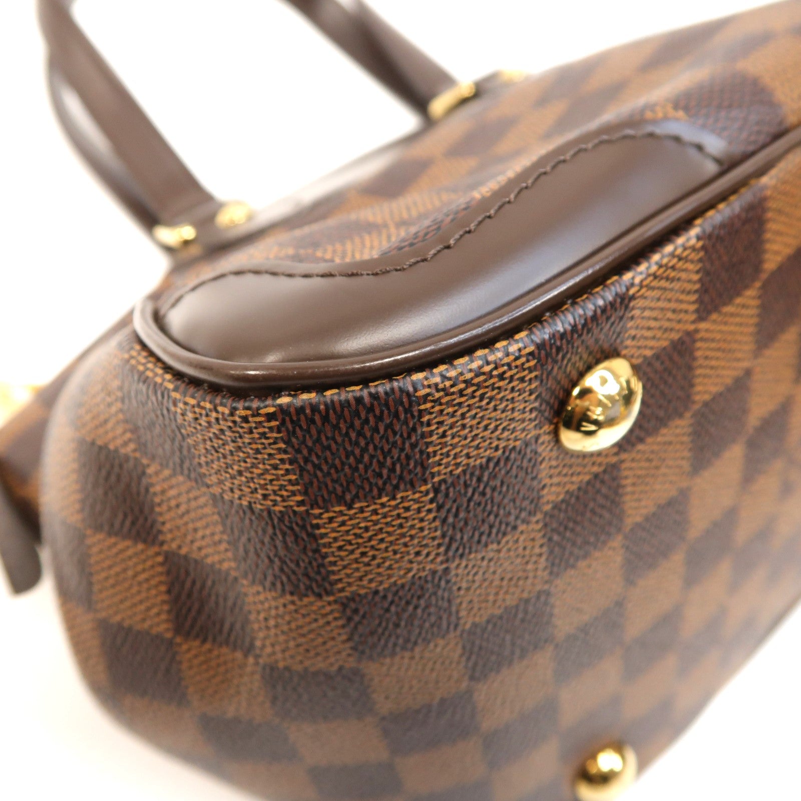 LOUIS VUITTON 【激減優惠】Damier Ebene Verona PM金扣肩背袋啡色