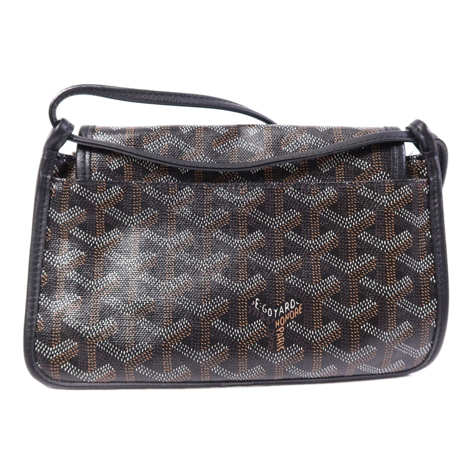 GOYARD 塗層帆布Plumet Shoulder Bag銀扣肩背袋