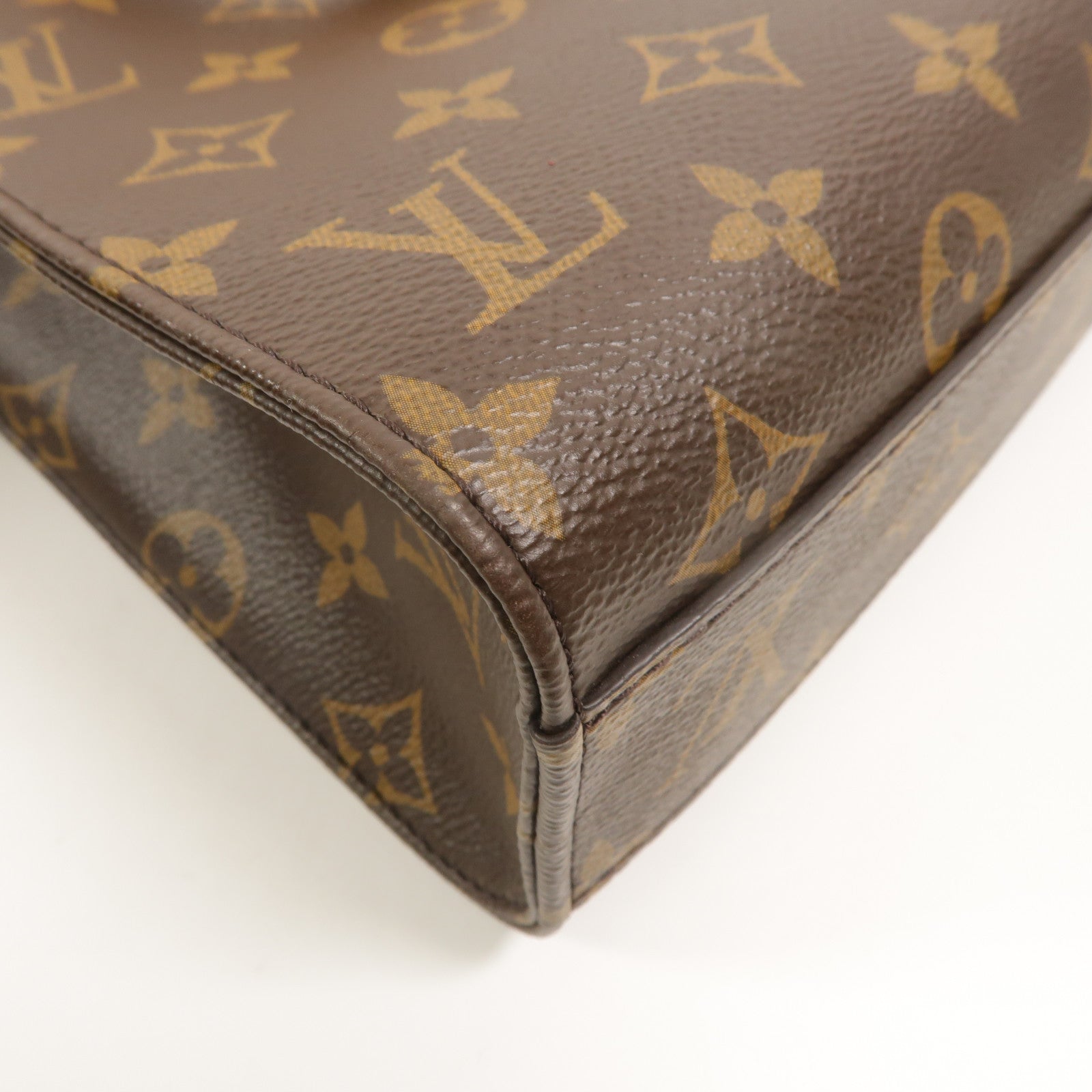 LOUIS VUITTON Monogram Sac Plat BB金扣手挽肩背兩用袋