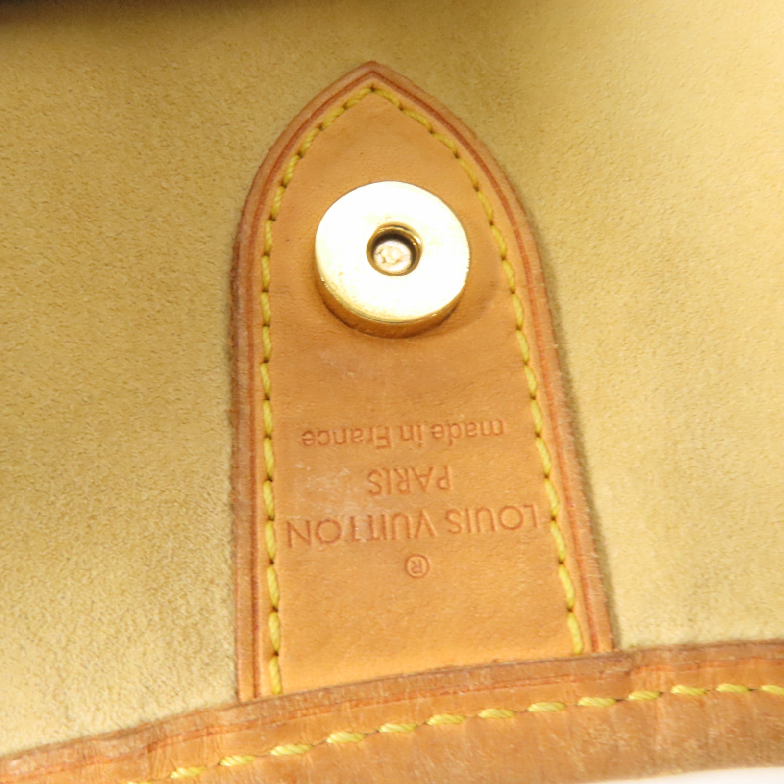 LOUIS VUITTON Monogram Galliera PM金扣肩背袋棕色