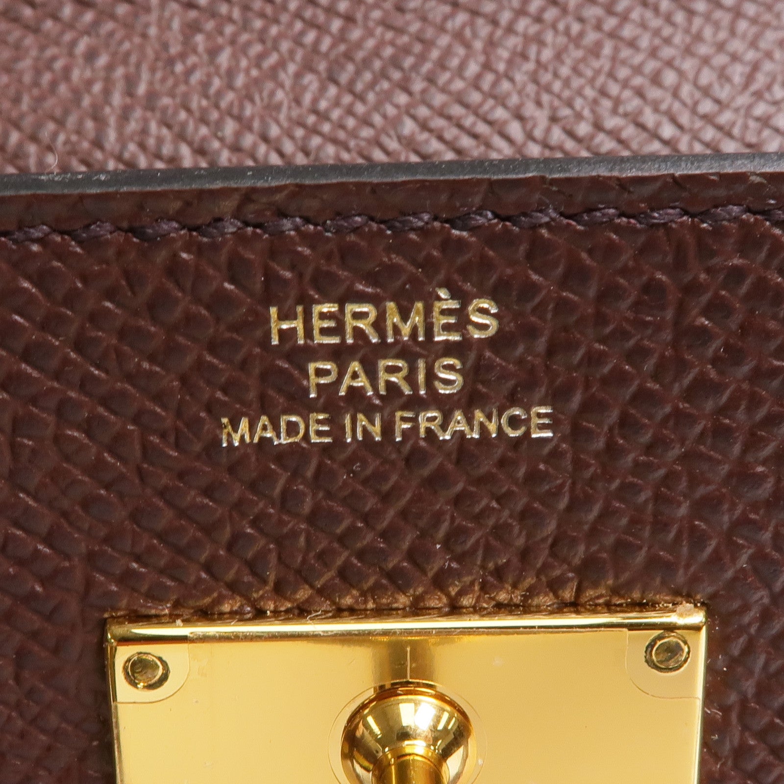 HERMES Epsom皮革Kelly To Go金扣肩背袋Rouge Sellier