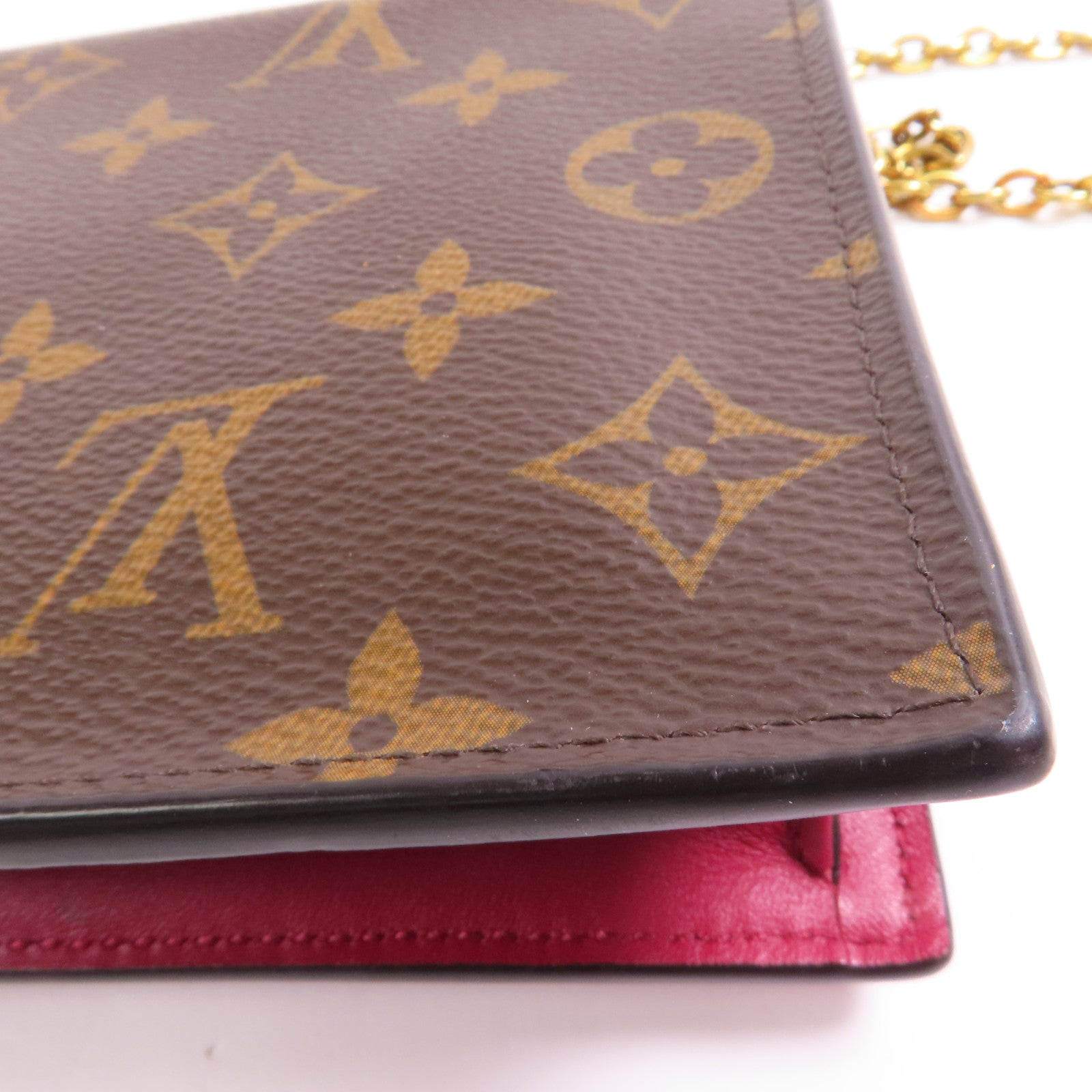 LOUIS VUITTON LV GHW Portefeuille Flore Chain Shoulder Bag M69578 Monogram Brown
