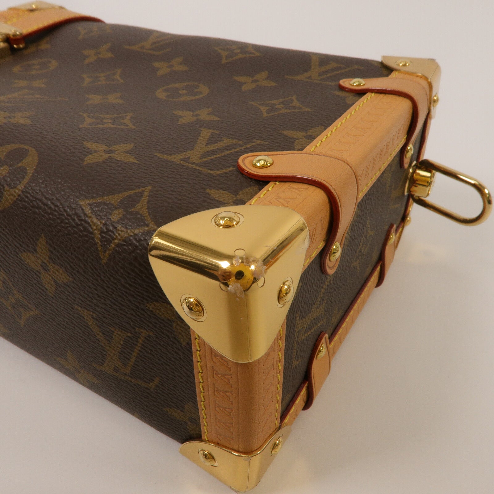 LOUIS VUITTON Monogram Side Trunk手挽肩背兩用袋