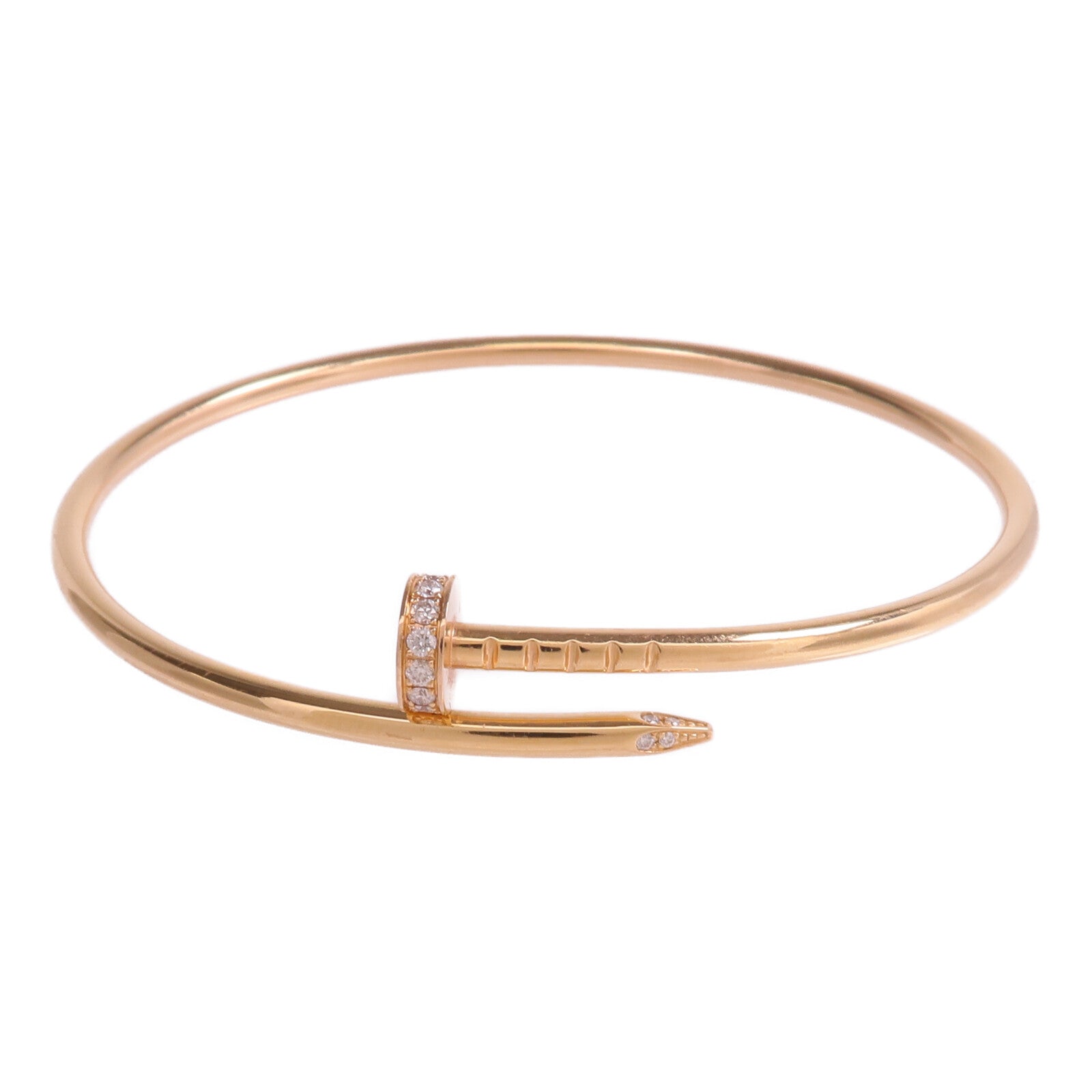 CARTIER 18K玫瑰金Juste un Clou Small Model鑽石手鐲