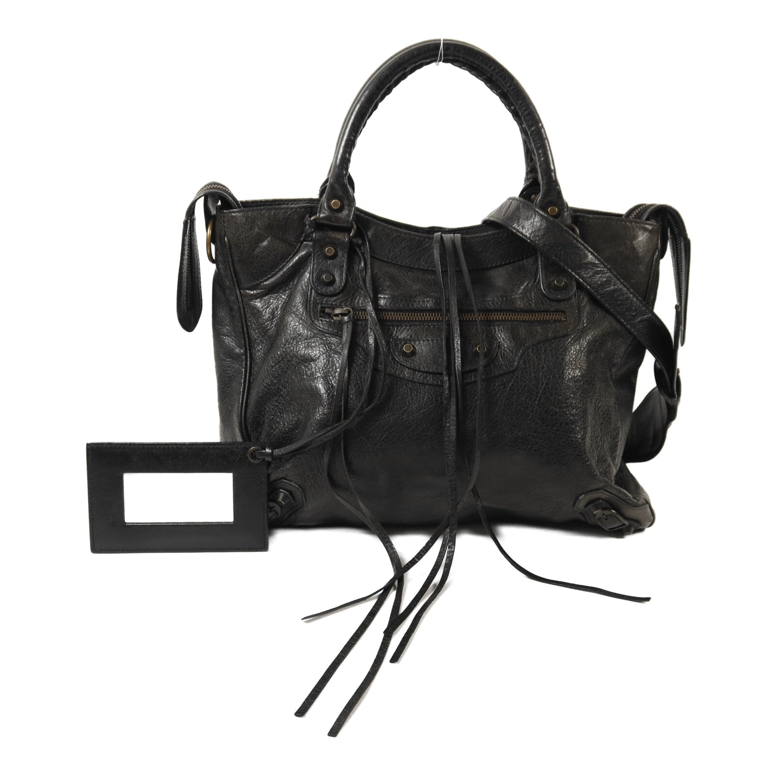BALENCIAGA 牛皮皮革Velo手挽肩背兩用袋