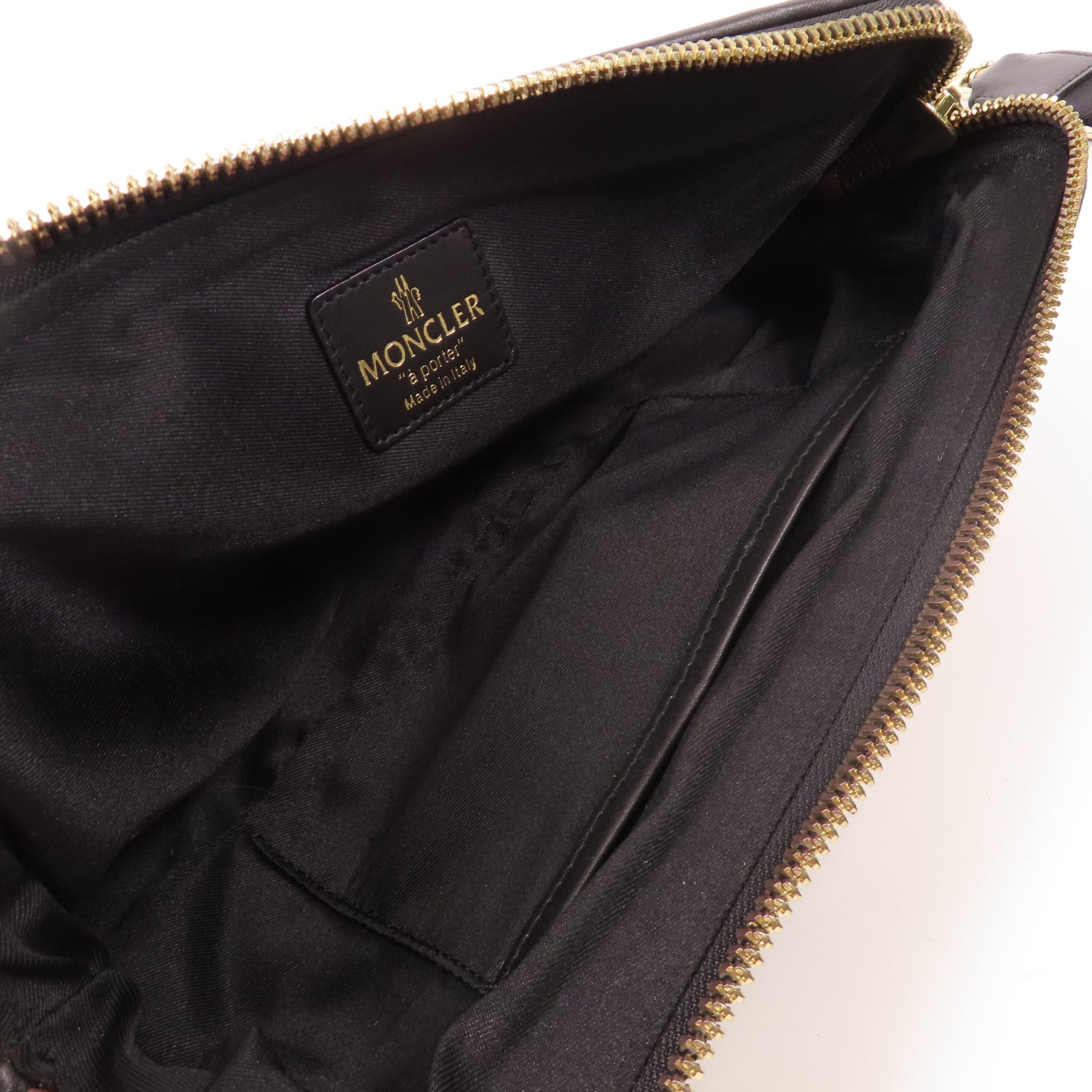 MONCLER 【激減優惠】馬毛/皮革Shoulder Bag金扣肩背袋