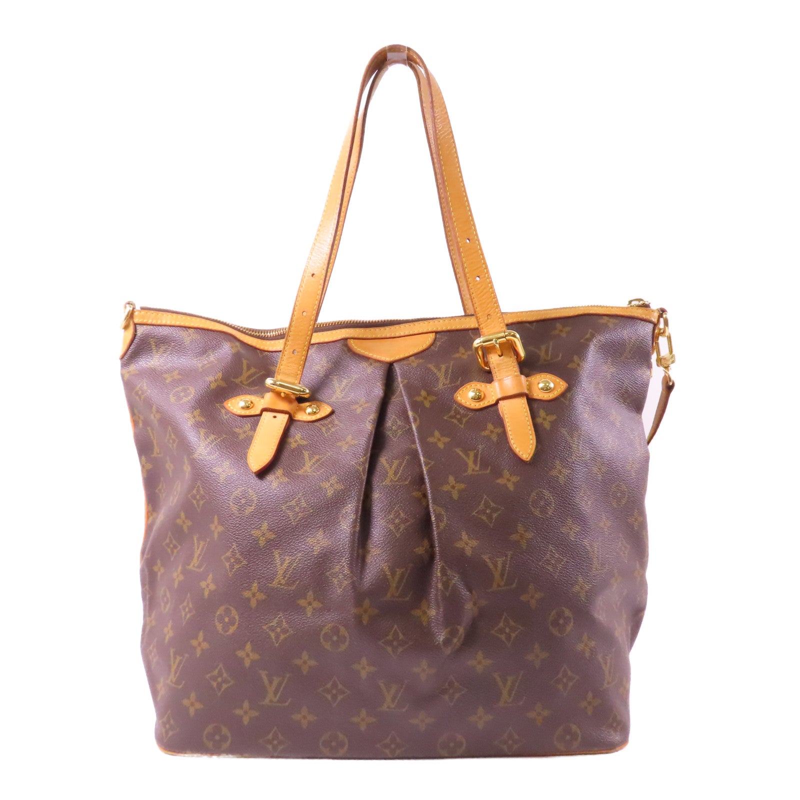 LOUIS VUITTON 【激減優惠】Monogram Palermo GM金扣手挽肩背兩用袋啡色