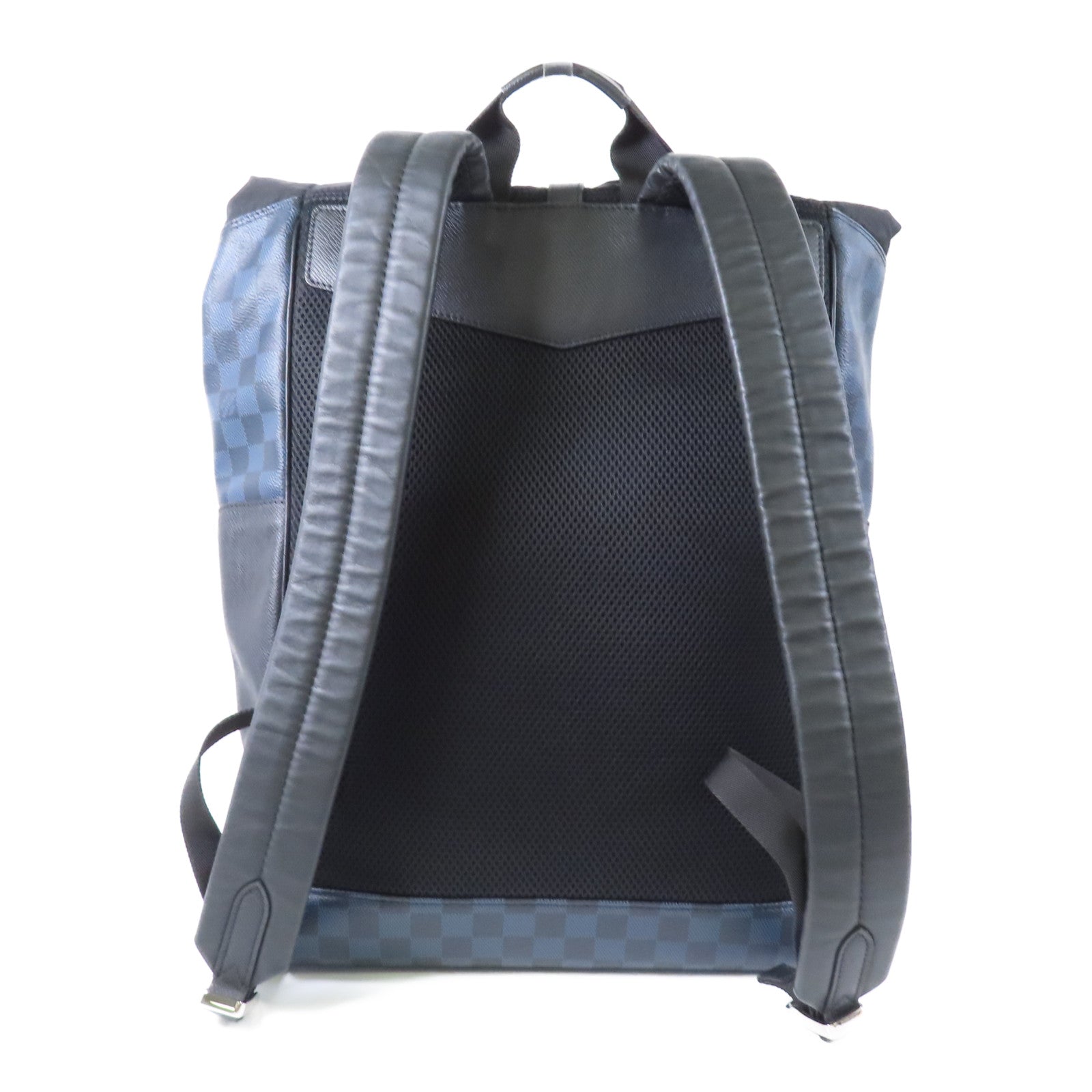 LOUIS VUITTON Damier Cobalt Matchpoint Backpack銀扣背包