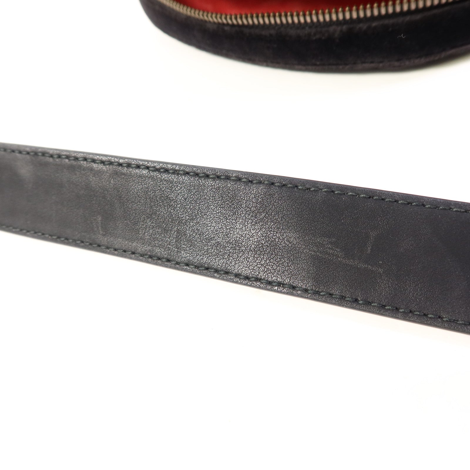 GUCCI 天鵝絨Waist Bag金扣腰包