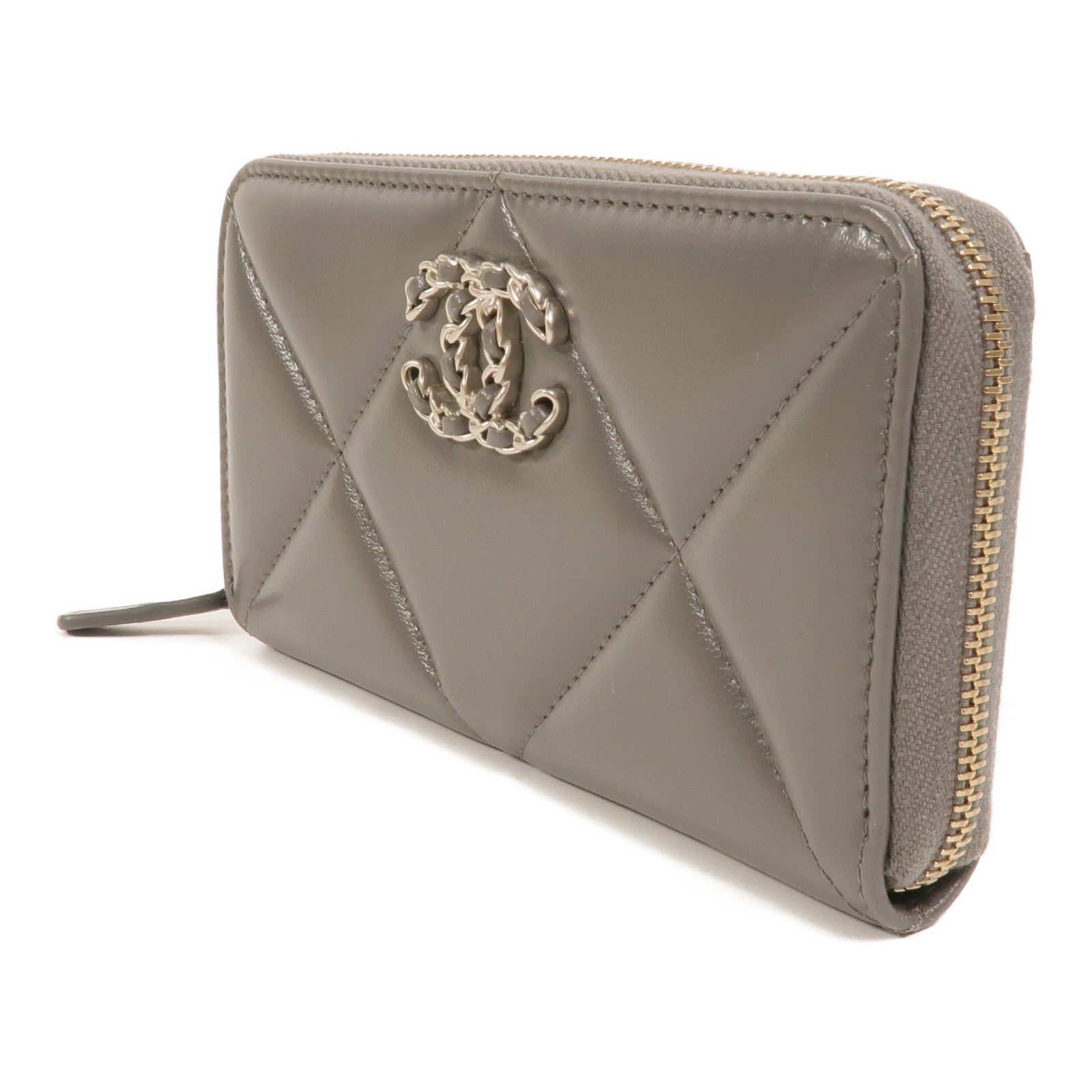 CHANEL 羊皮皮革C19 Wallet長錢包