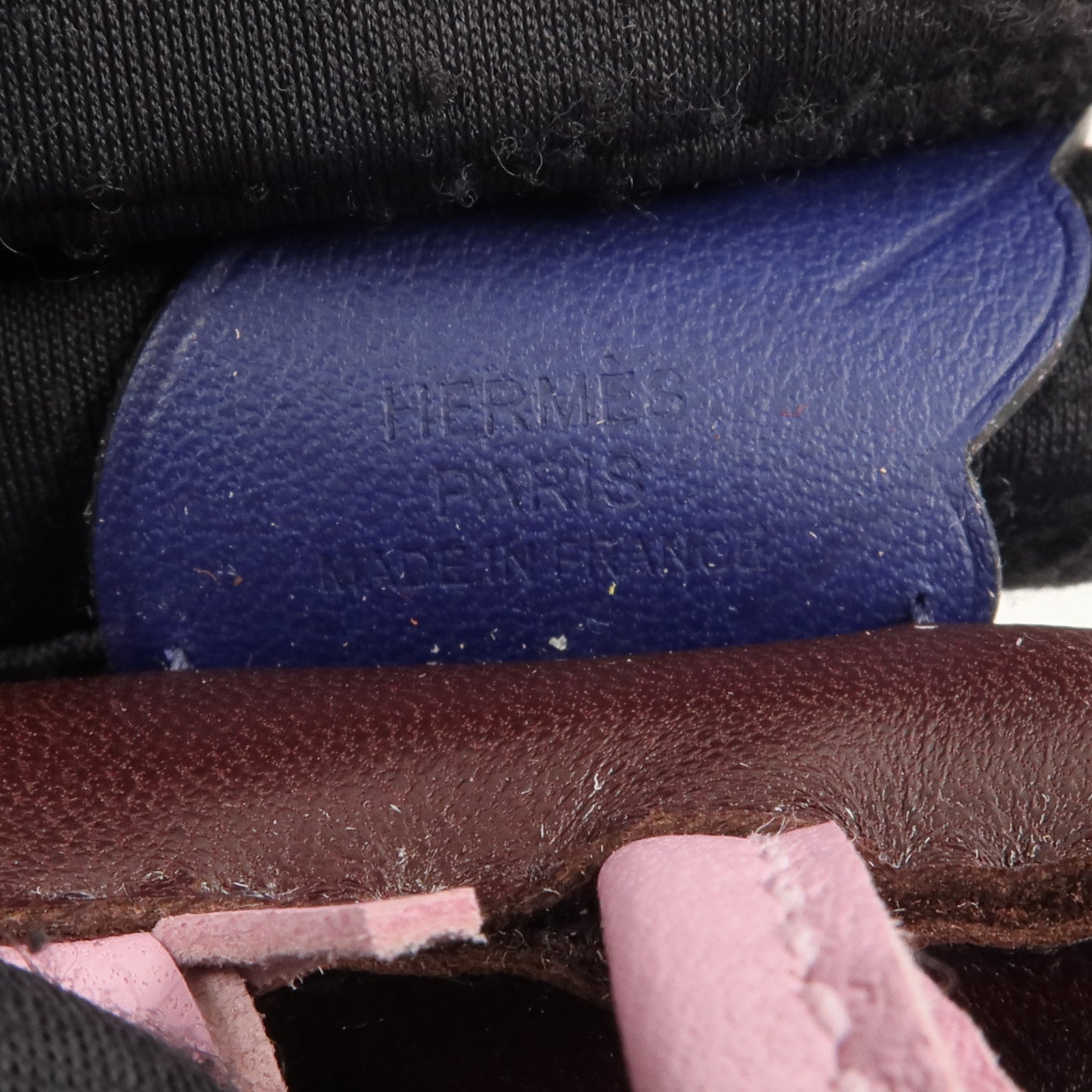 HERMES Milo/Swift皮革Rodeo Pegase PM掛飾Rouge Sellier/Mauve Sylvestre