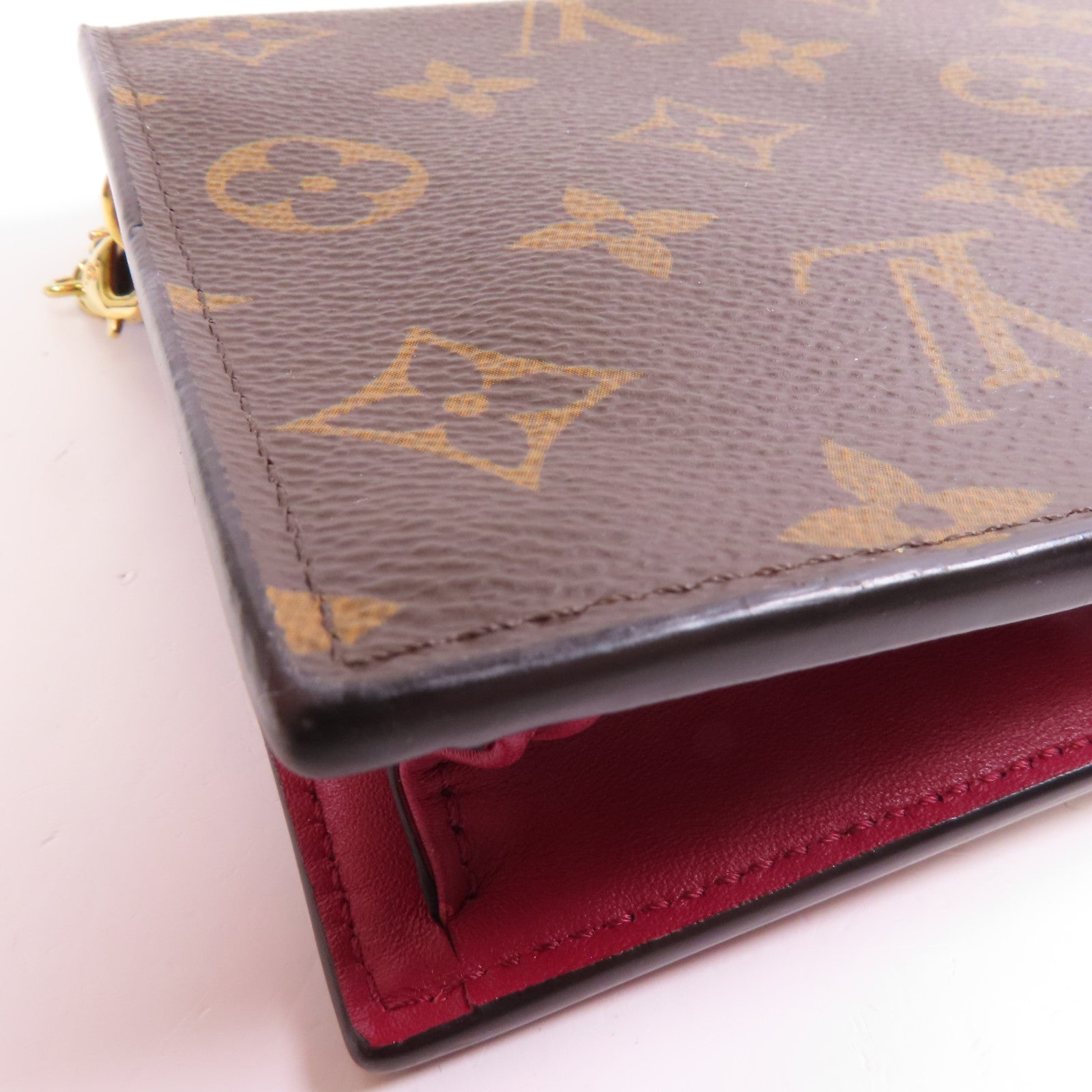 LOUIS VUITTON LV GHW Portefeuille Flore Chain Shoulder Bag M69578 Monogram Brown