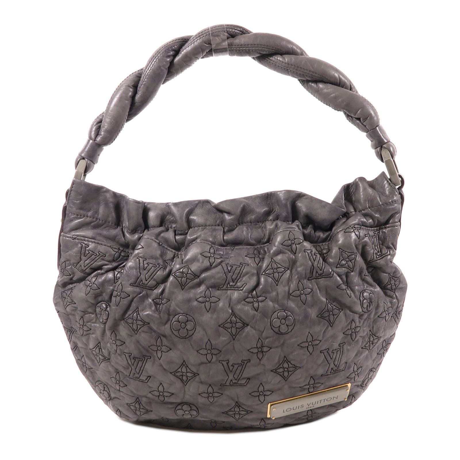 LOUIS VUITTON 羊皮皮革Olympe Nimbus PM金扣肩背袋