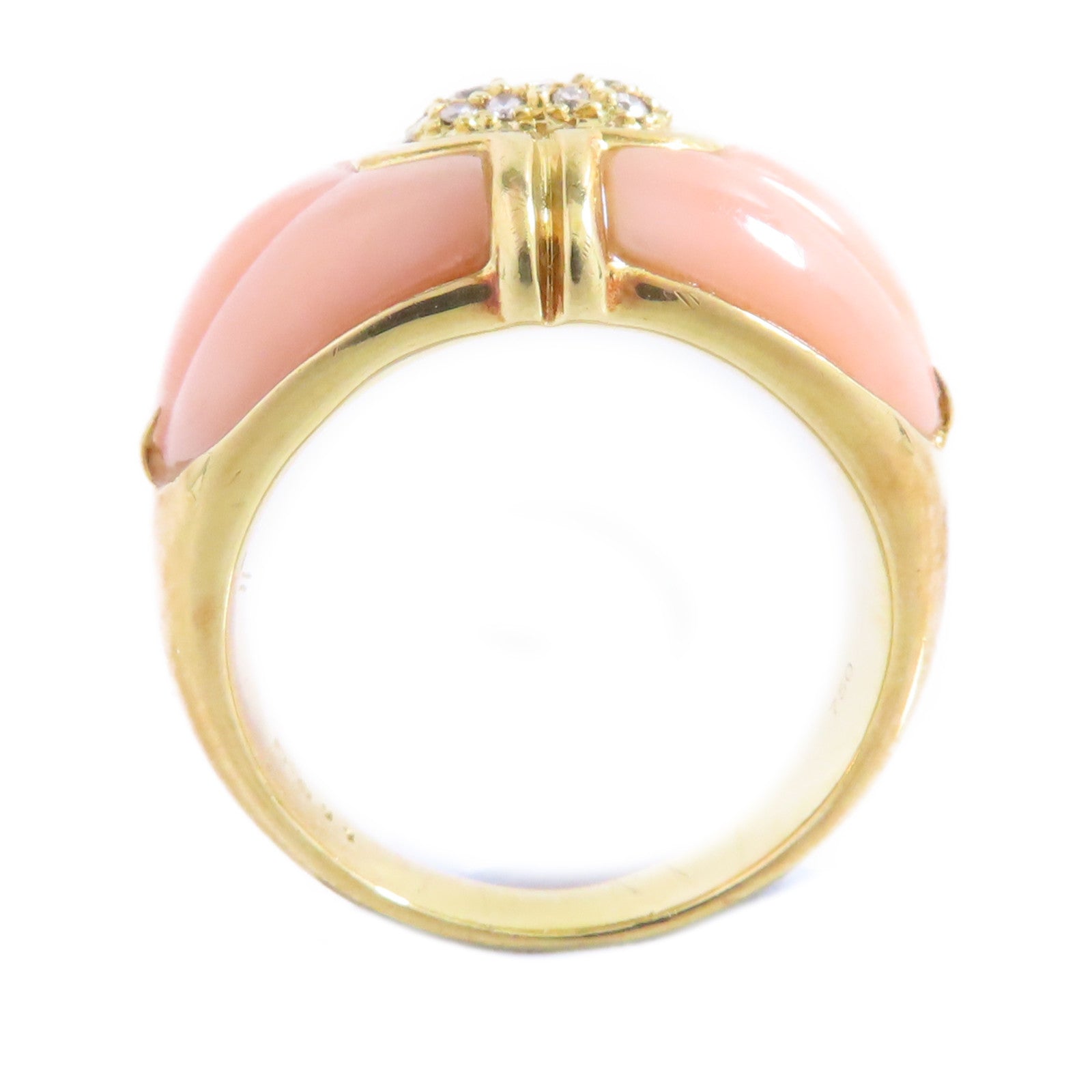 JEWELRY 18K黃金/鑽石Diamond Ring戒指US#6.75