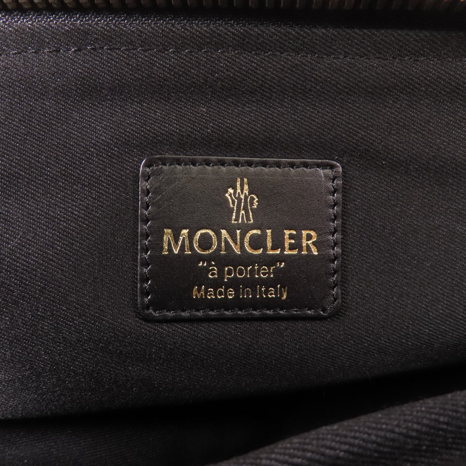 MONCLER 【激減優惠】馬毛/皮革Shoulder Bag金扣肩背袋