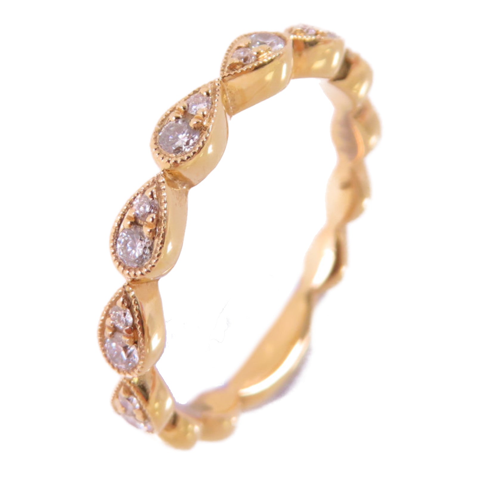 JEWELRY 18K玫瑰金/0.20ct鑽石Diamond Ring戒指US#6