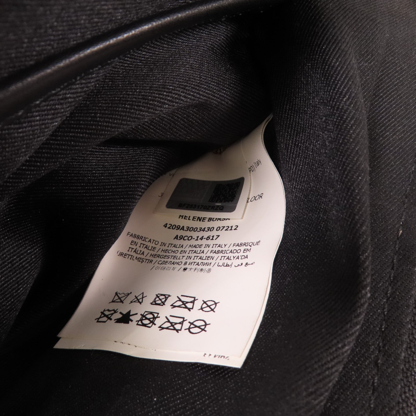 MONCLER 【激減優惠】馬毛/皮革Shoulder Bag金扣肩背袋