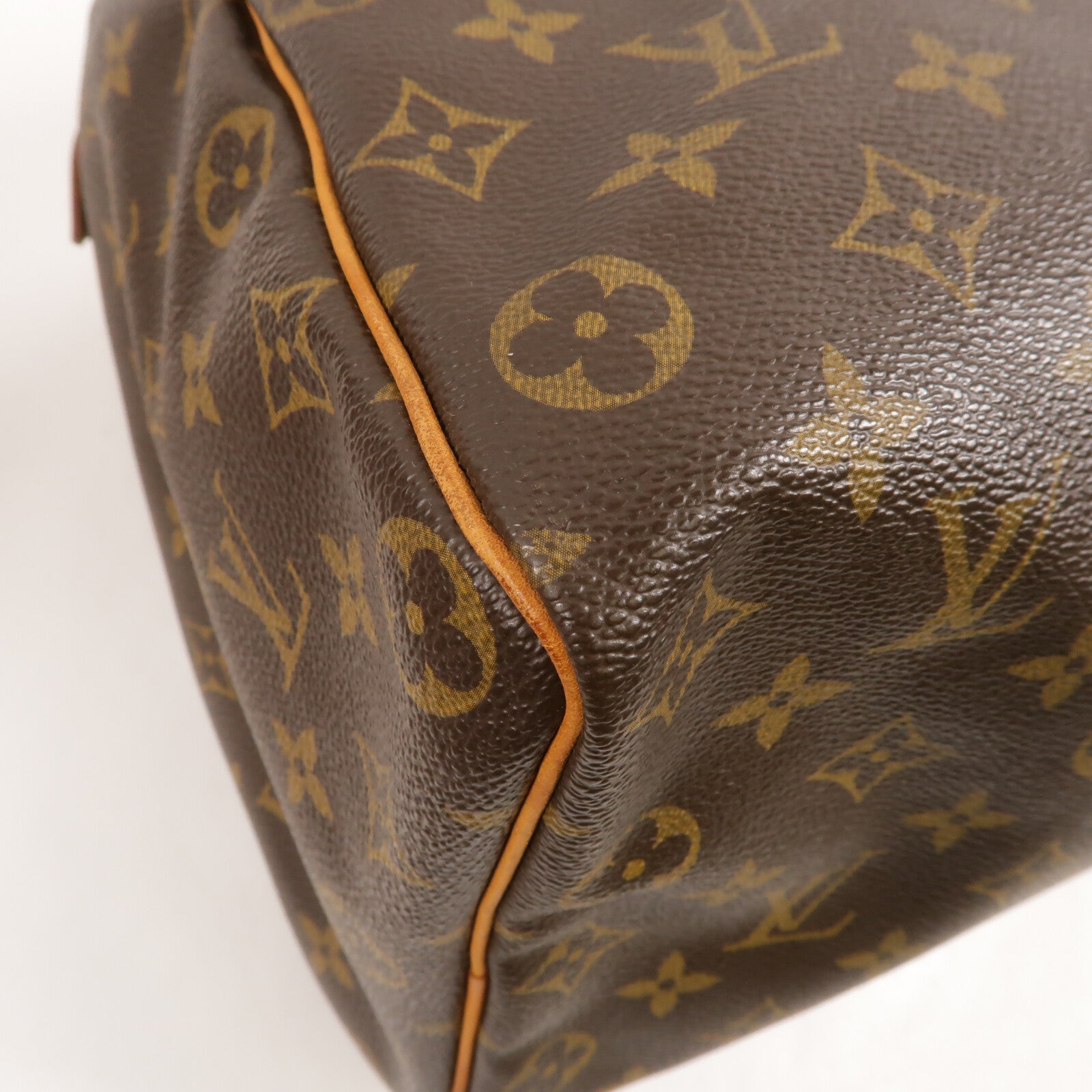 LOUIS VUITTON Monogram Speedy 35金扣手挽袋