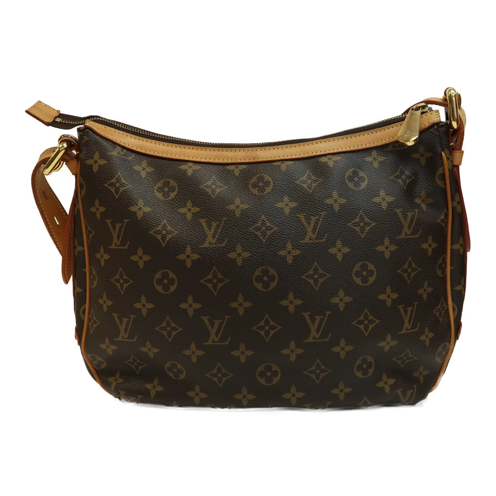 LOUIS VUITTON Monogram Tulum GM金扣肩背袋啡色