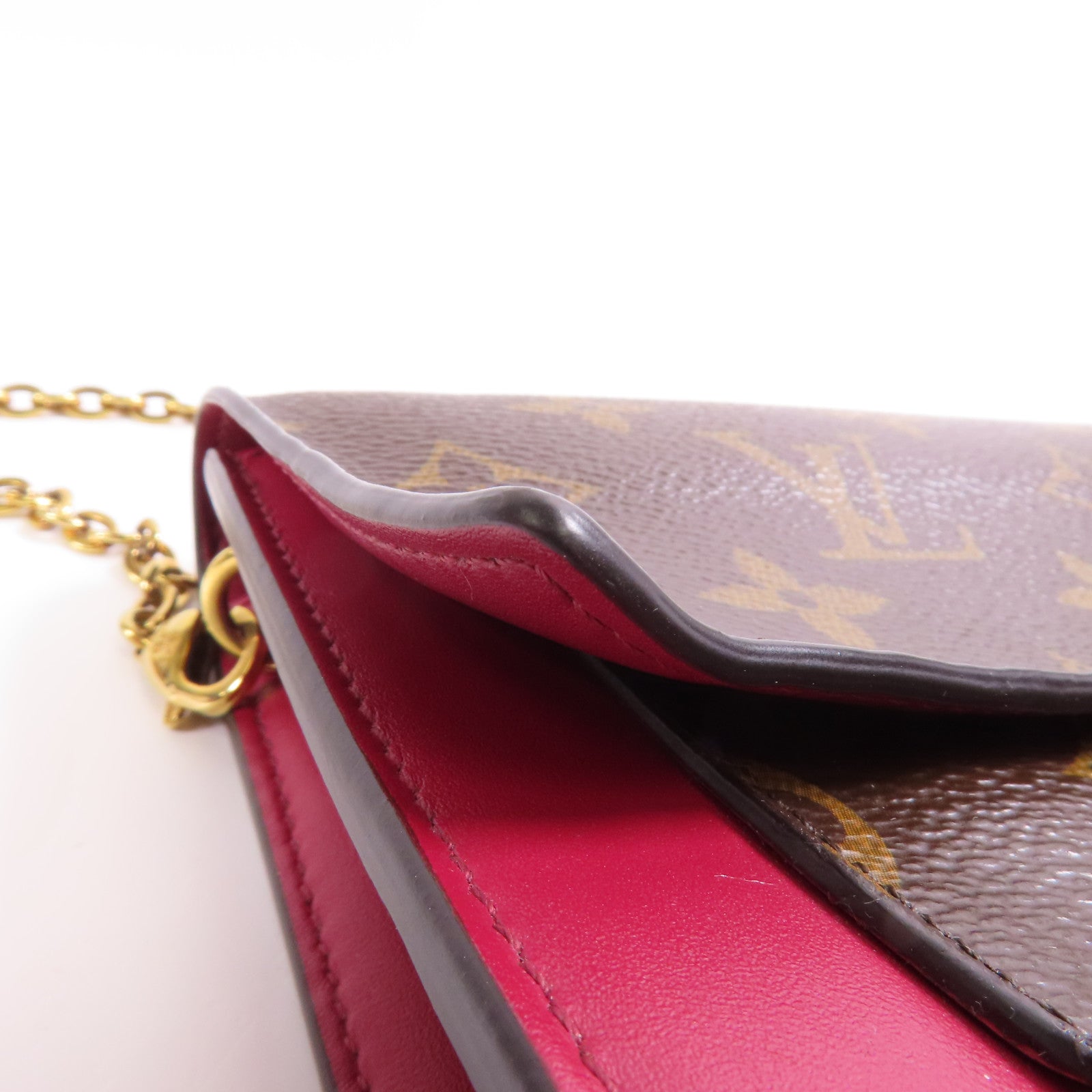 LOUIS VUITTON LV GHW Portefeuille Flore Chain Shoulder Bag M69578 Monogram Brown