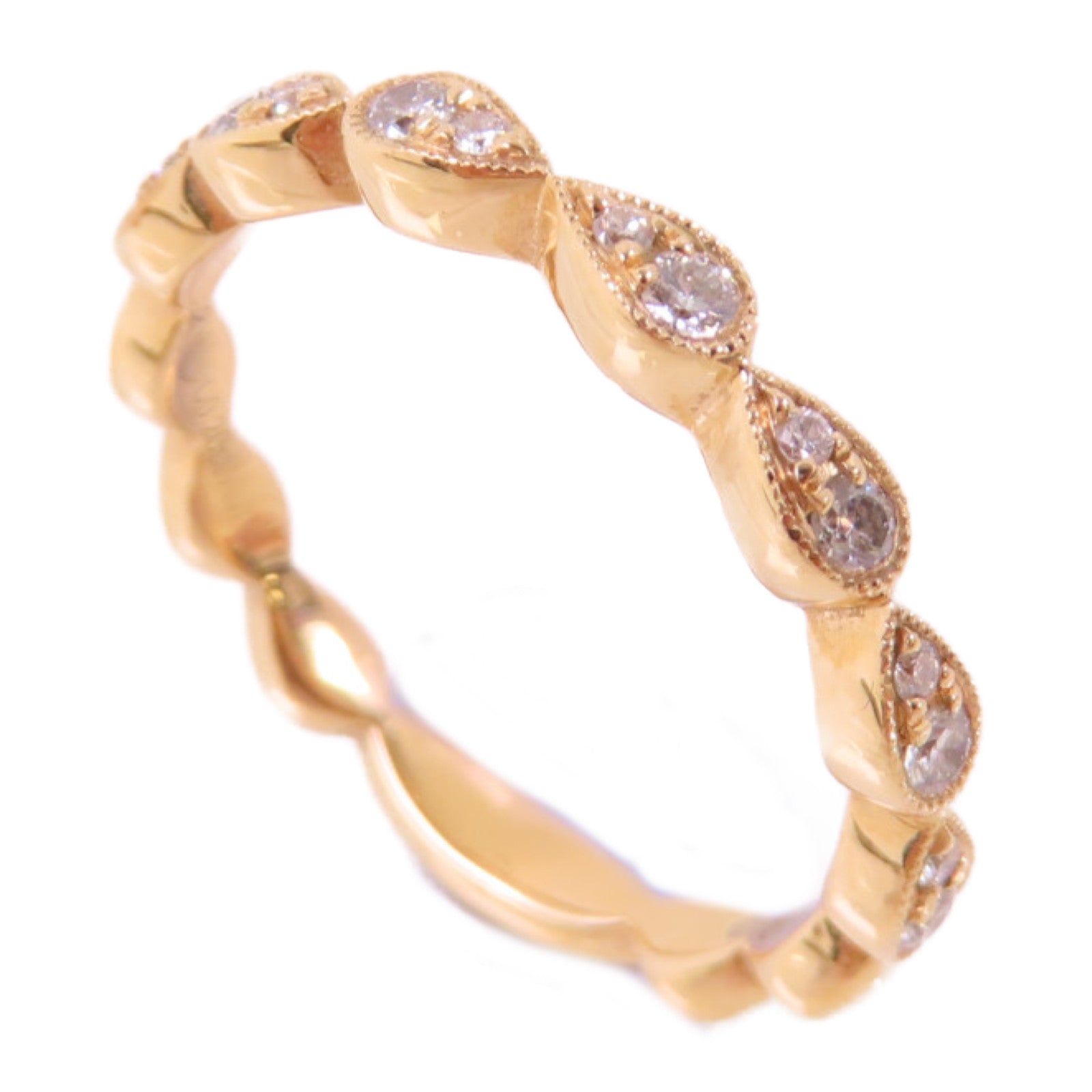 JEWELRY 18K玫瑰金/0.20ct鑽石Diamond Ring戒指US#6