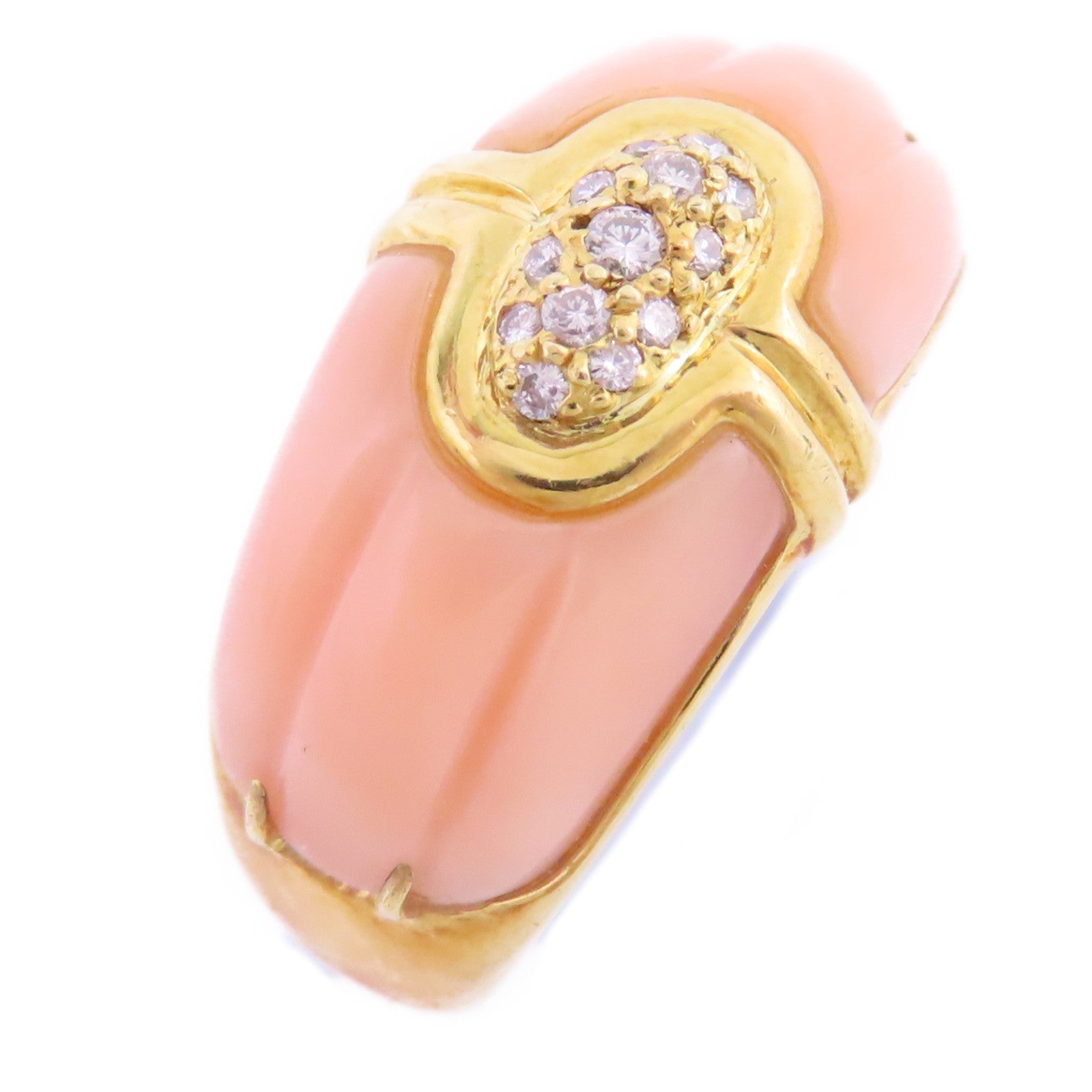 JEWELRY 18K黃金/鑽石Diamond Ring戒指US#6.75