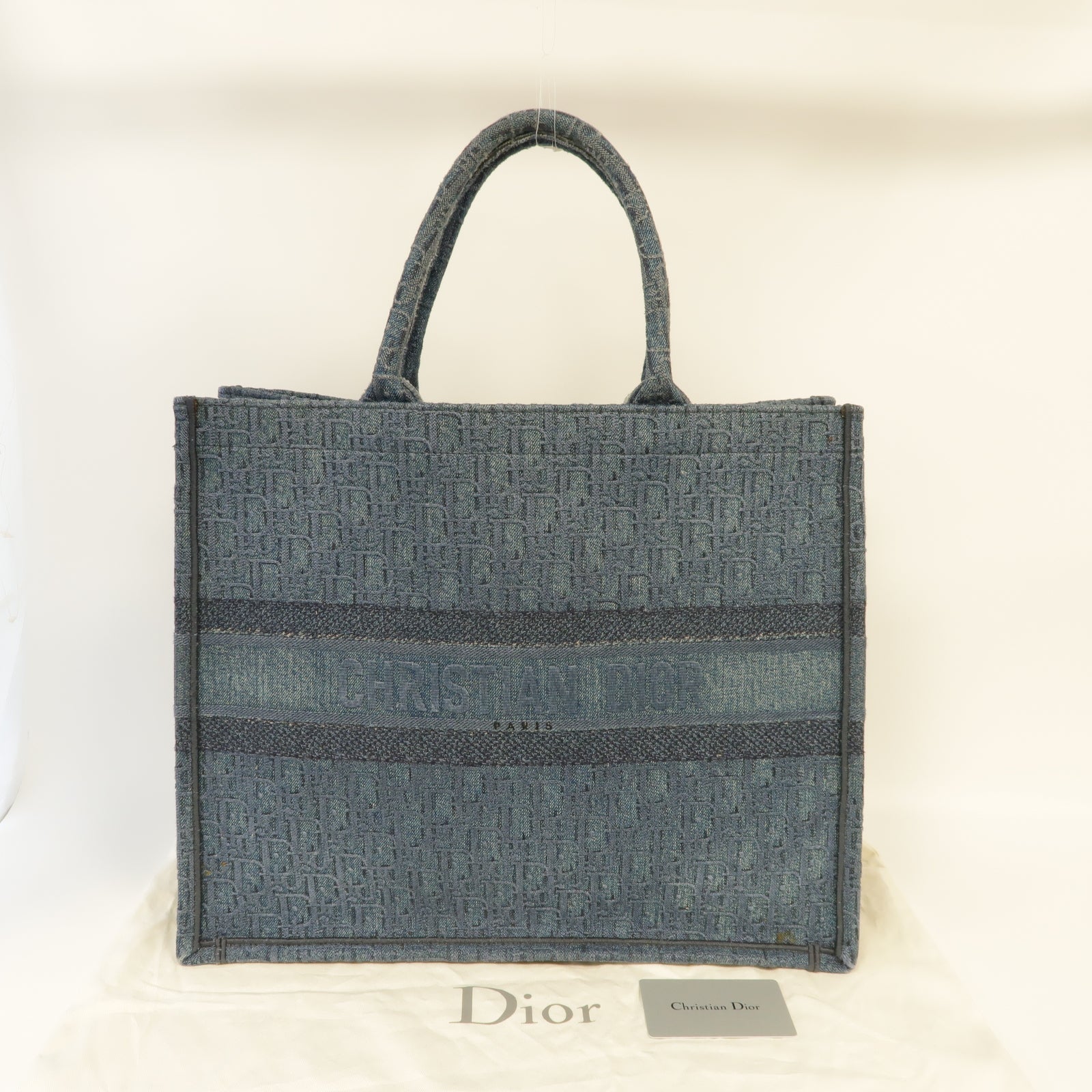 Dior **【激減優惠】帆布Book Tote L手挽袋藍色