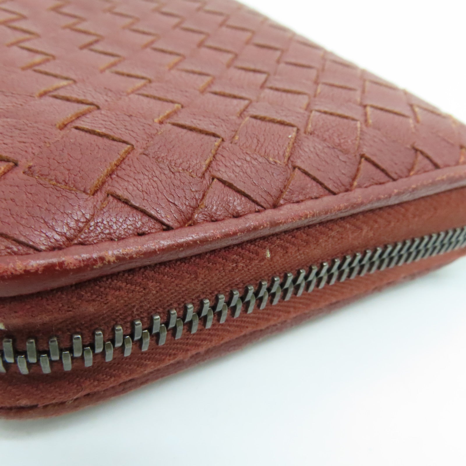BOTTEGA VENETA 【激減優惠】羊皮皮革Long Wallet長錢包啡色