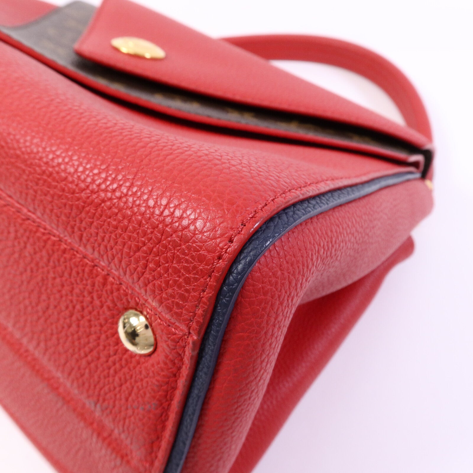 LOUIS VUITTON Monogram Double V金扣手挽肩背兩用袋