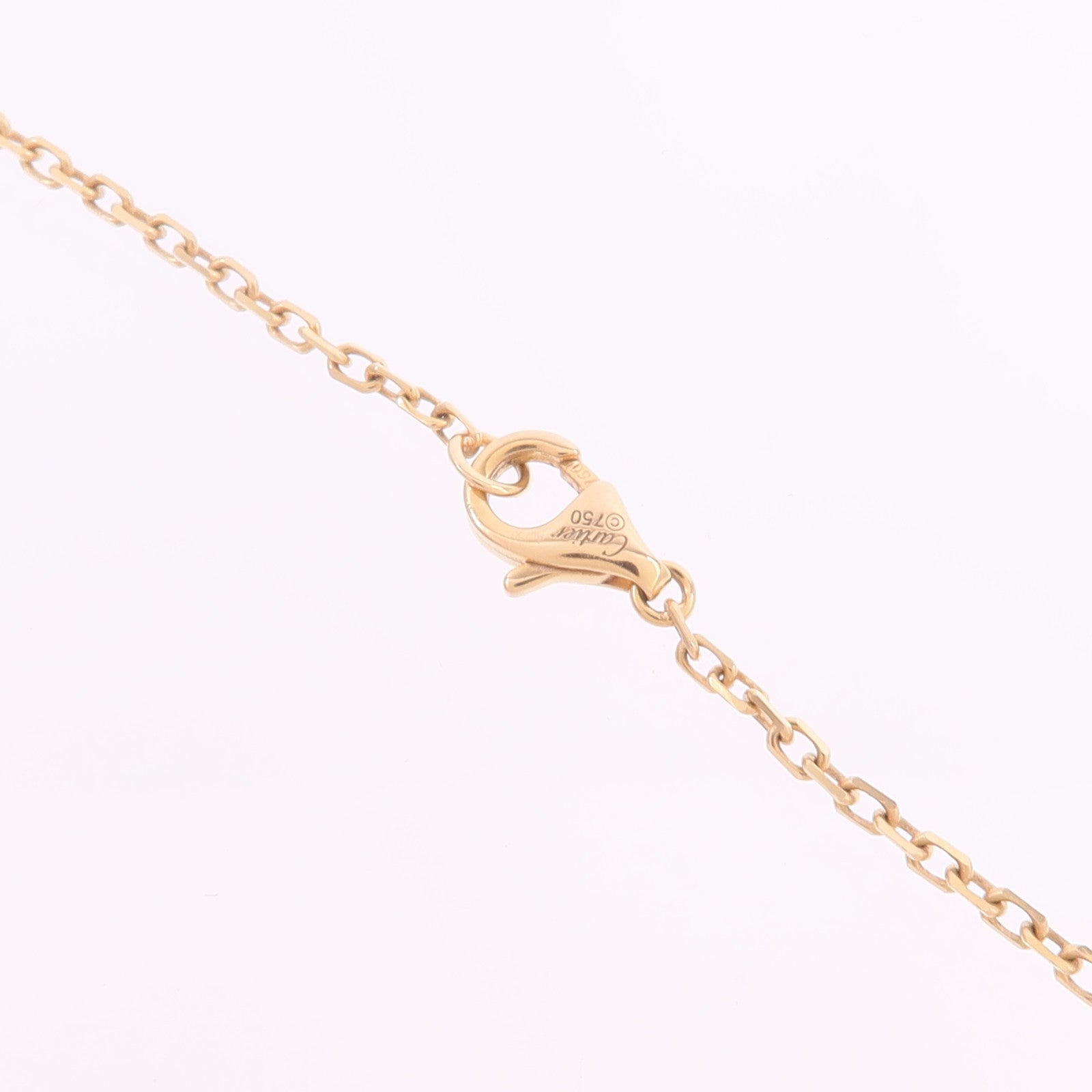 CARTIER 18K黃金/白金/玫瑰金Trinity Diamond Necklace鑽石項鍊