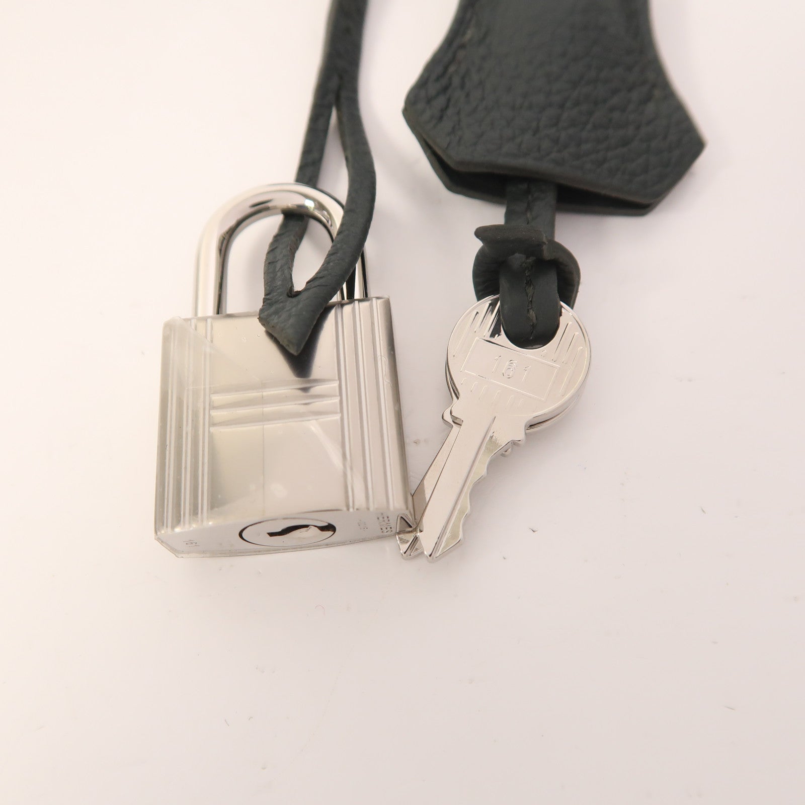 HERMES Togo皮革Hac A Dos PM銀扣背包Vert Mangrove