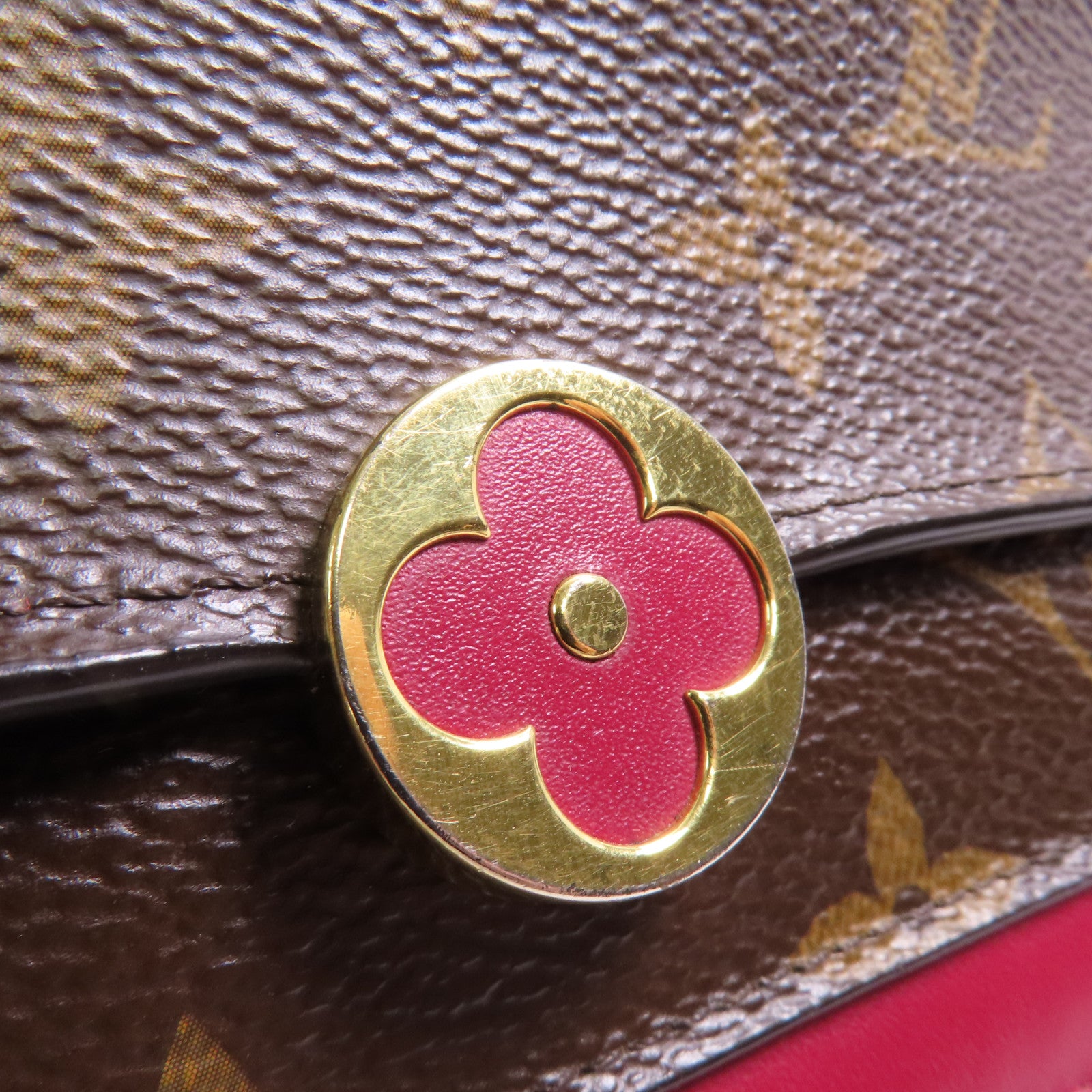 LOUIS VUITTON LV GHW Portefeuille Flore Chain Shoulder Bag M69578 Monogram Brown