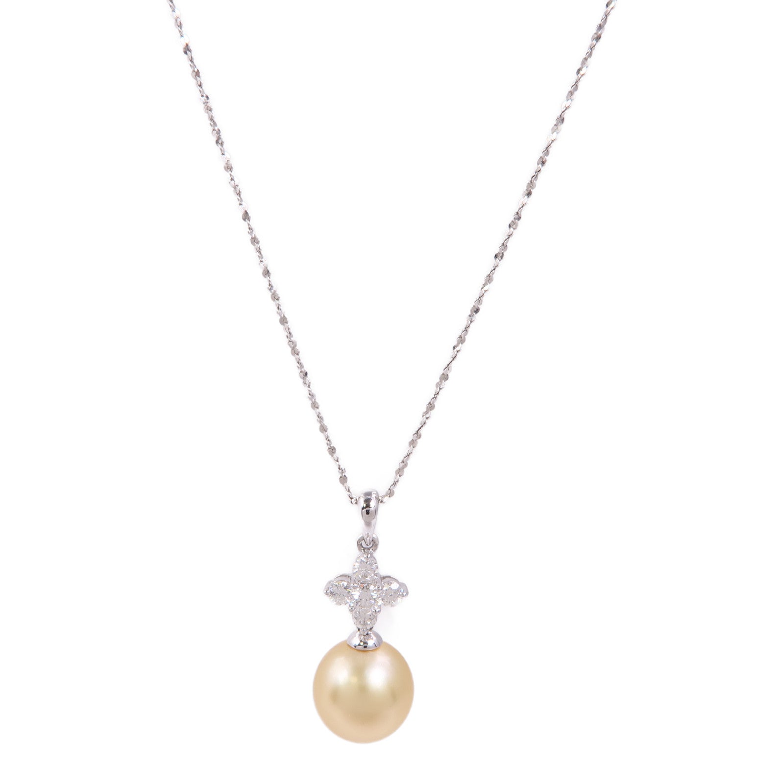 JEWELRY 18K白金Pearl/Diamond Necklace珍珠/鑽石項鍊